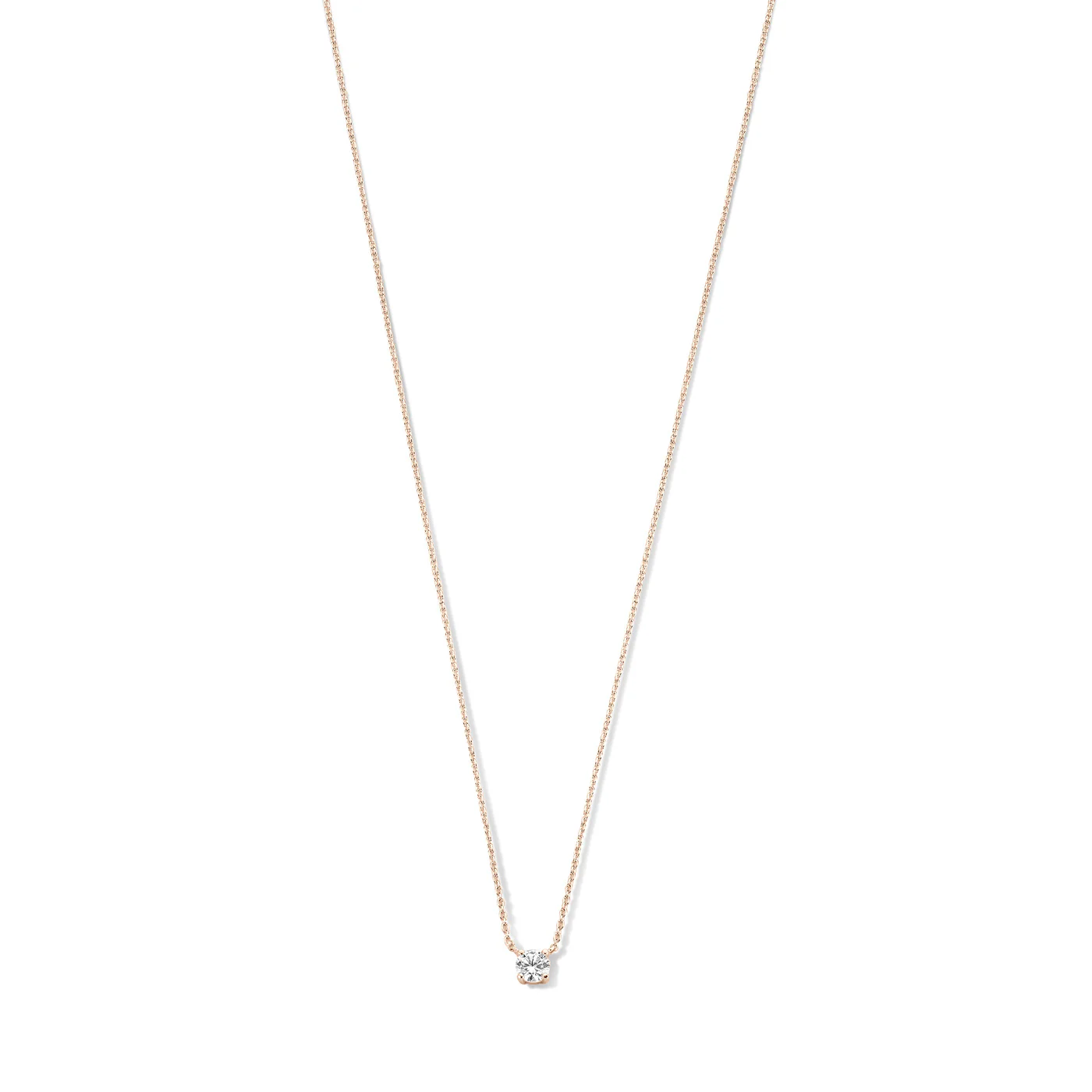 La Concorde Garance 14 karat rose gold necklace with zirconia stone - Image 5