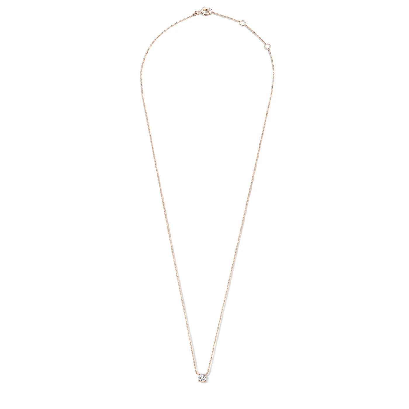 La Concorde Garance 14 karat rose gold necklace with zirconia stone - Image 6