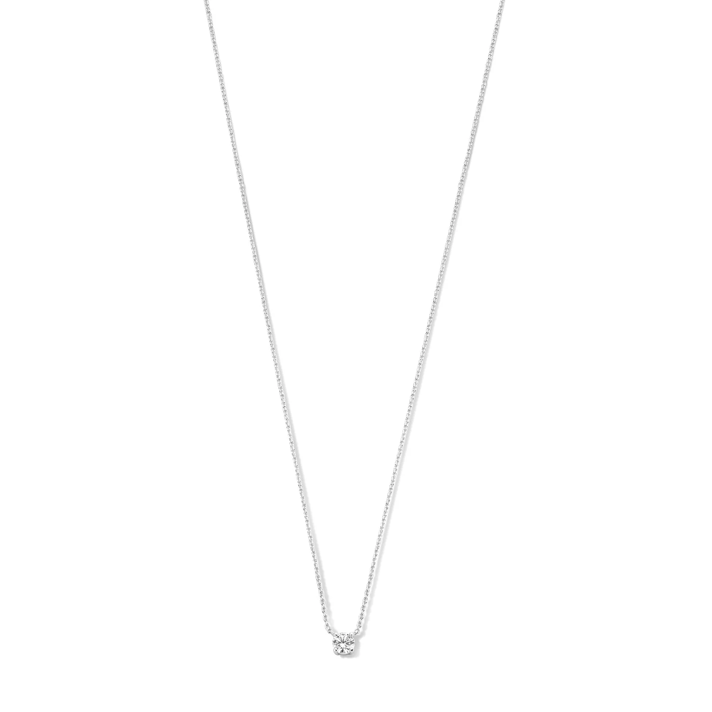 Saint Germain Garance 14 karat white gold necklace with zirconia stone - Image 6