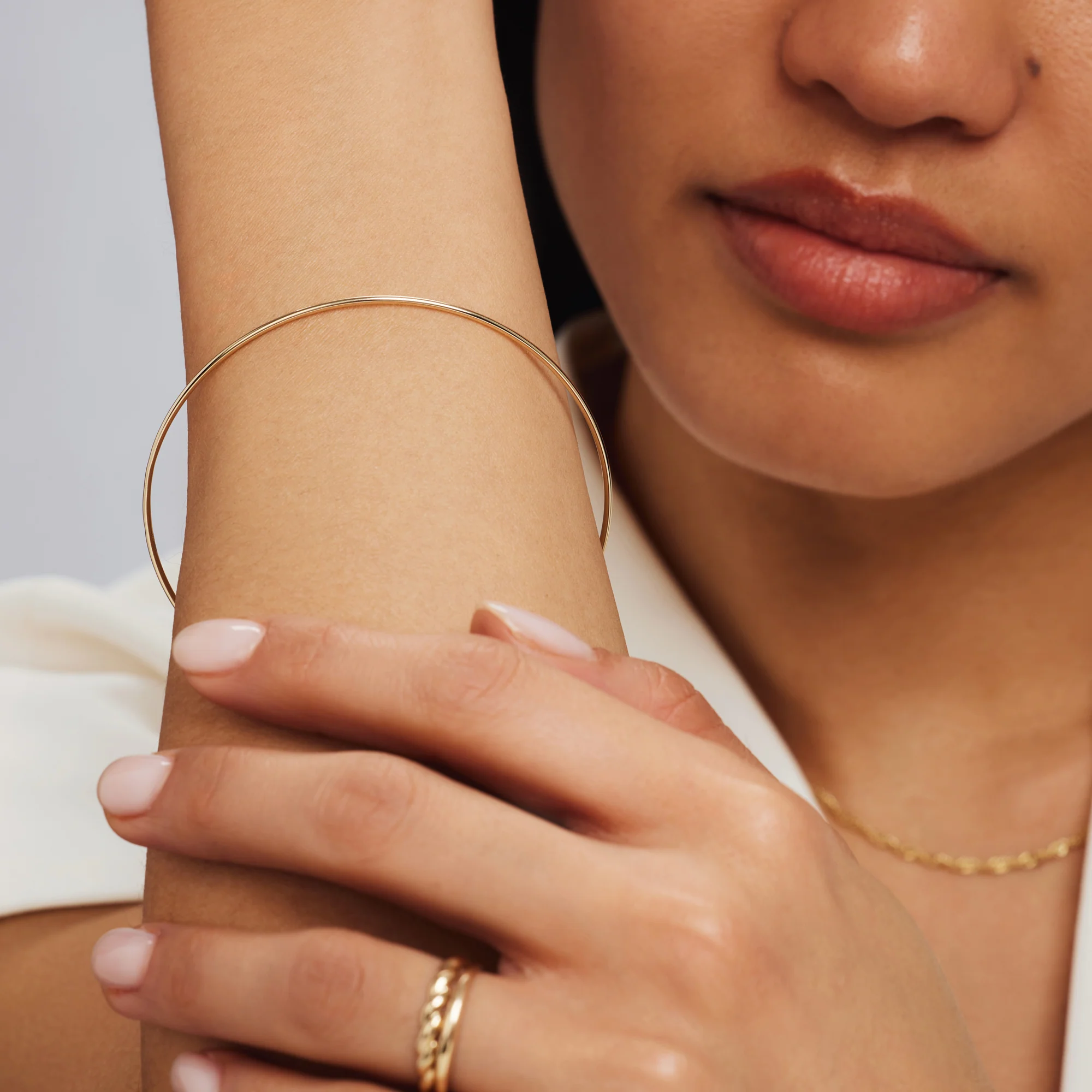 Rivoli Méline 14 karat gold bangle - Image 3