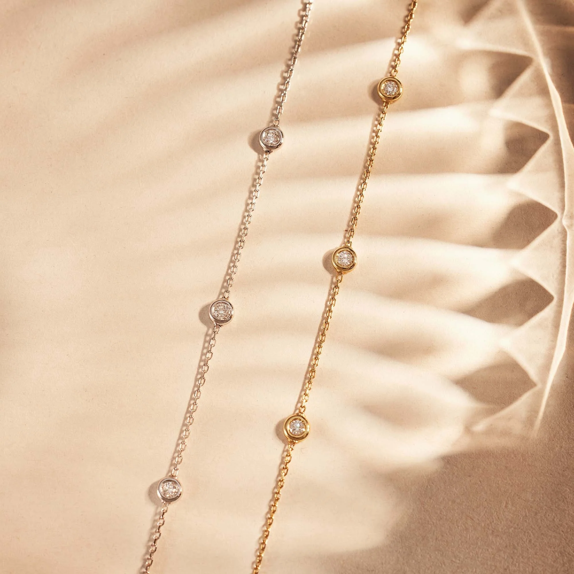 De la Paix Alfie 14 karat gold bracelet with diamond 0.12 carat - Image 4