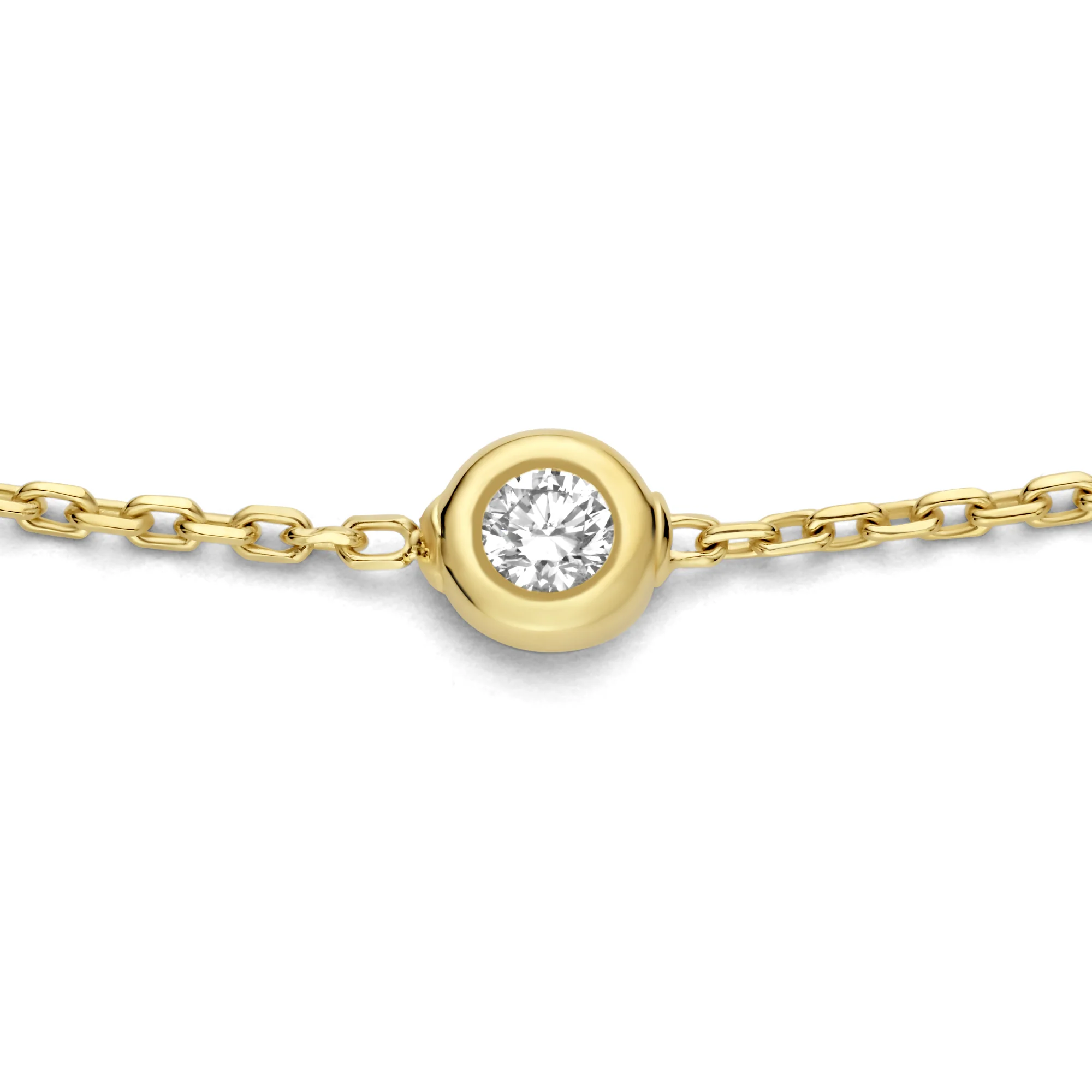 De la Paix Alfie 14 karat gold bracelet with diamond 0.12 carat - Image 6
