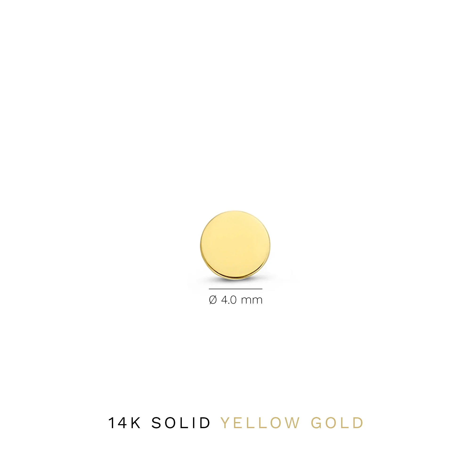 Le Marais Jeanne 14 karat gold ear studs with coin - Image 5