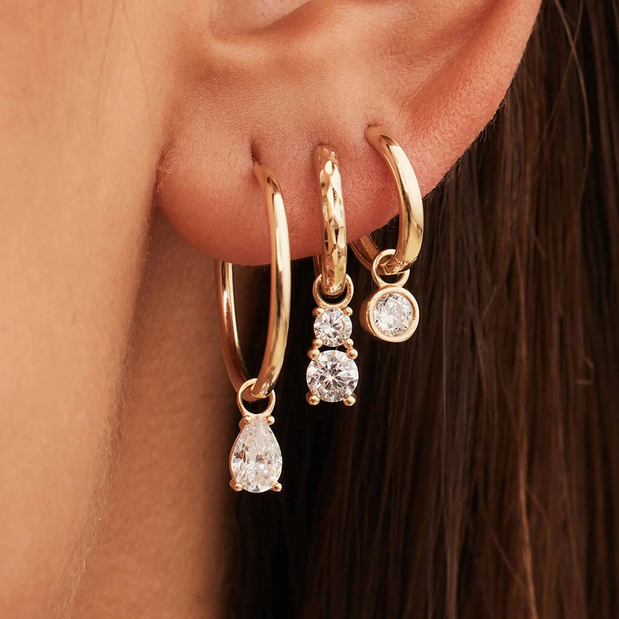 Cadeau d'Isabel 14 karat gold four-piece charm set | without earrings - Image 2