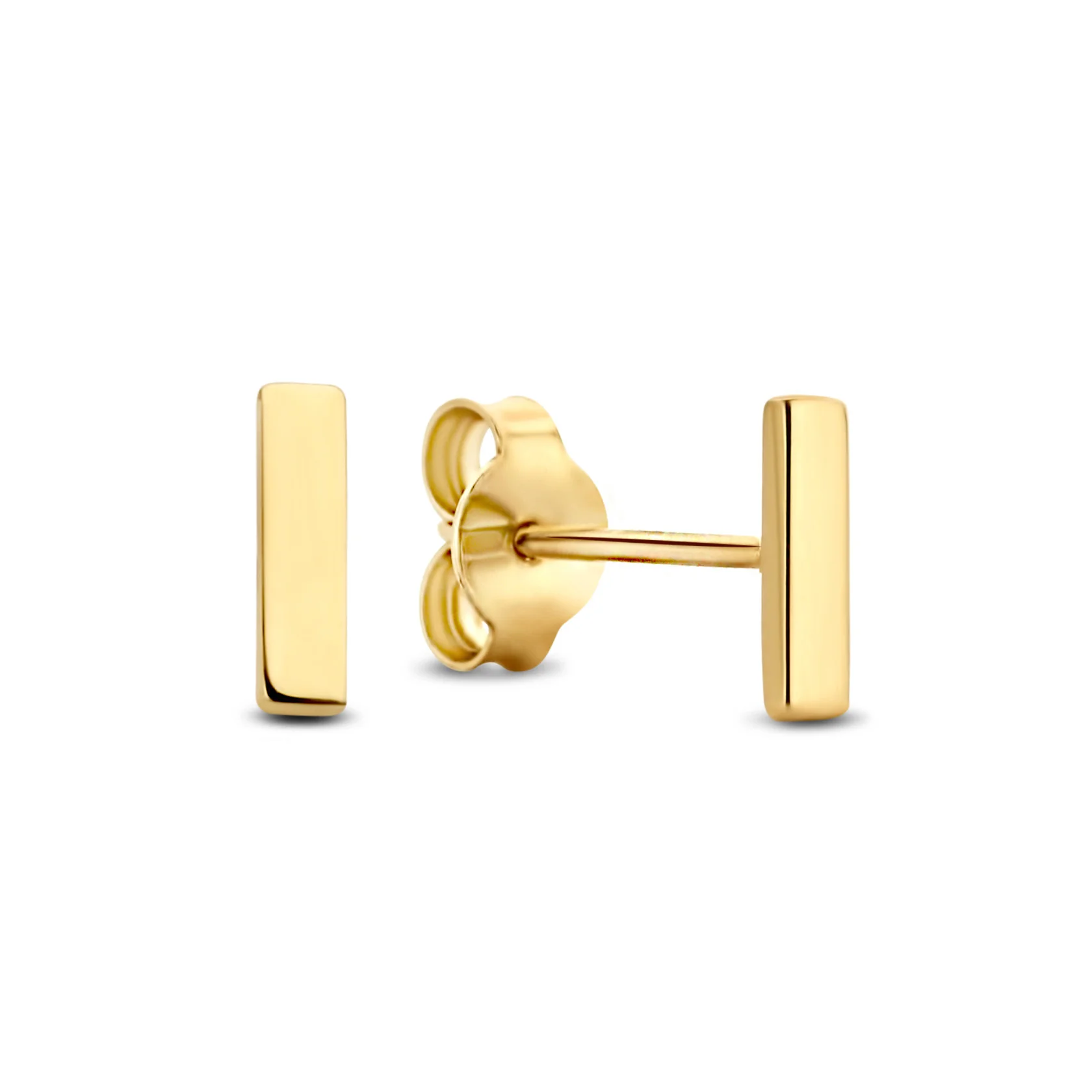 Cadeau d'Isabel 14 karat gold earring set with zirconia stones - Image 6