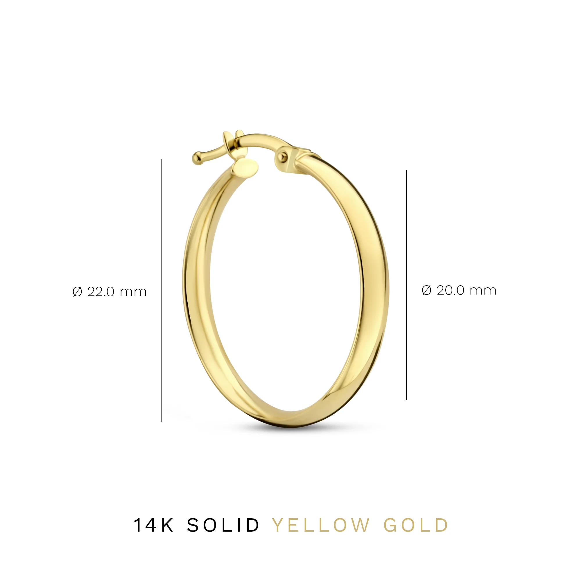 Cadeau d'Isabel 14 karat gold earring set with zirconia stones - Image 6