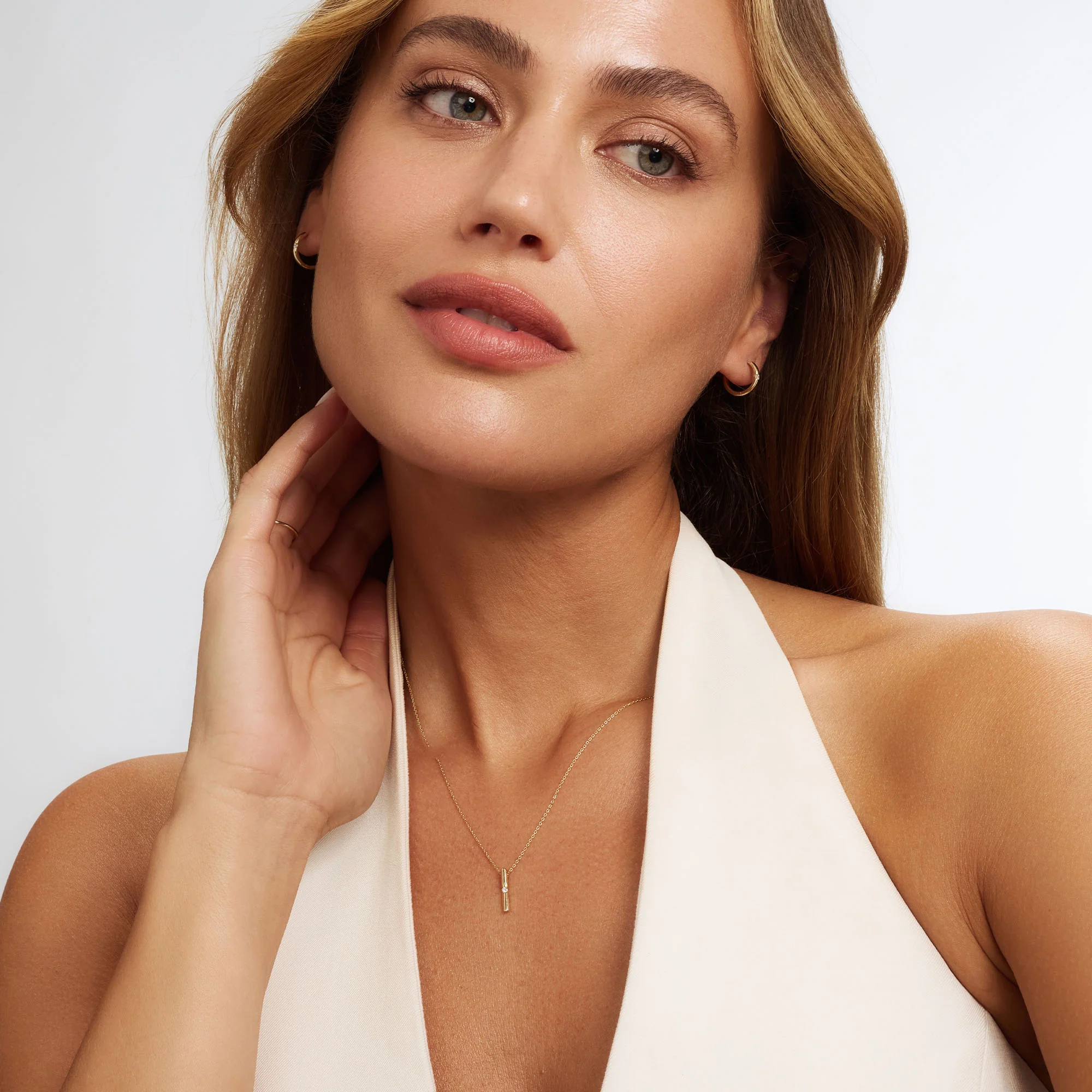 De la Paix Mia 14 karat gold Earrings with diamond 0.06 carat - Image 3