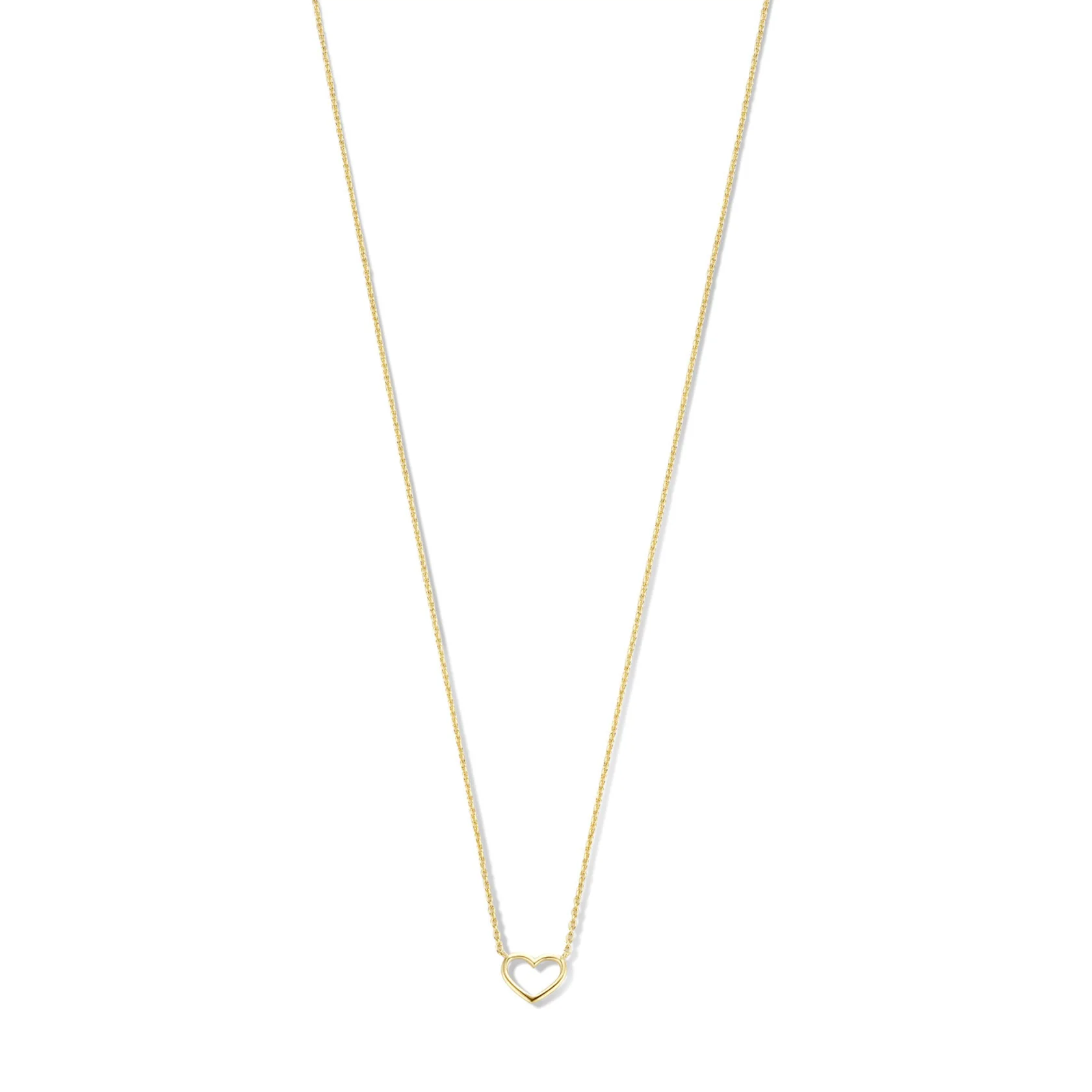 Cadeau d'Isabel 14 karat gold necklace and bracelet set with heart - Image 7