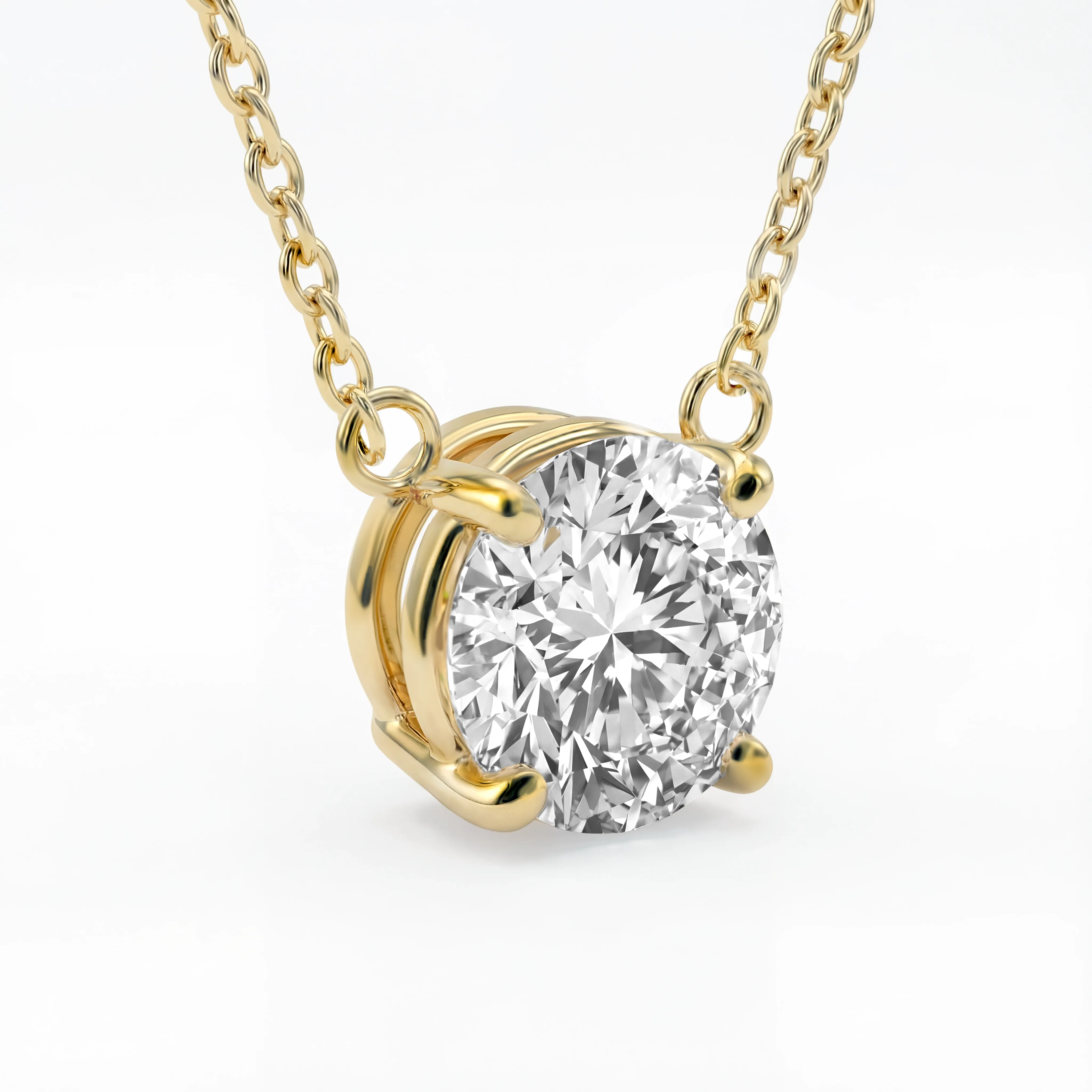 Cadeau d'Isabel 14 karat gold necklace & bracelet set with zirconia - Image 6