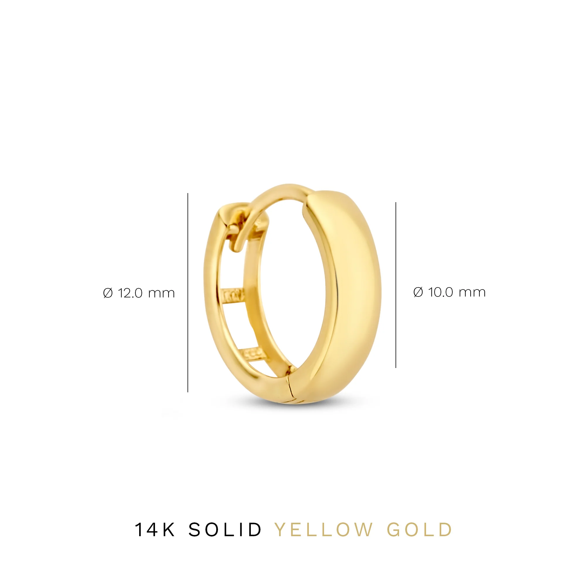 Rivoli Morgane 14 karat gold hoop earrings - Image 5