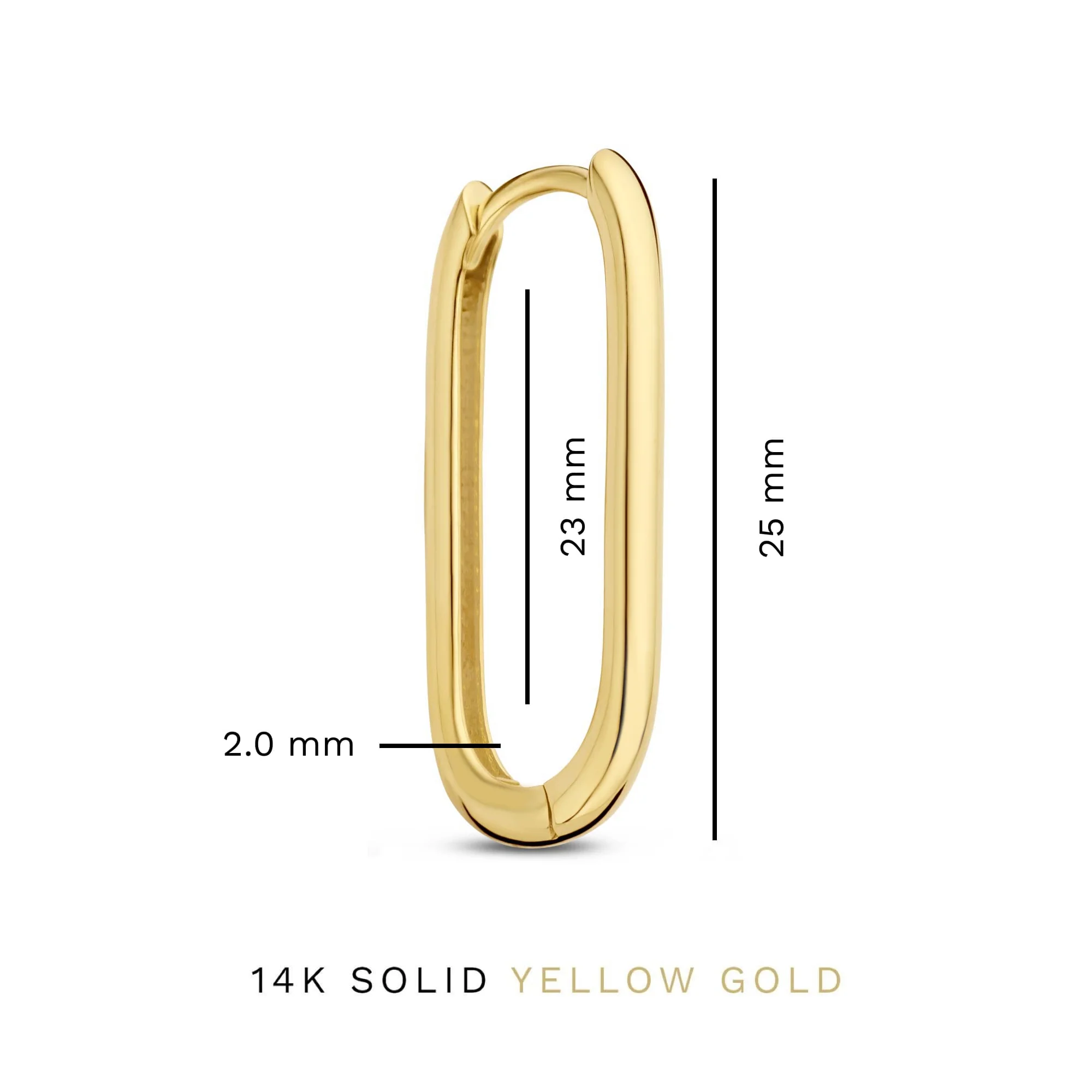 Rivoli Aimée 14 karat gold hoop earrings - Image 6