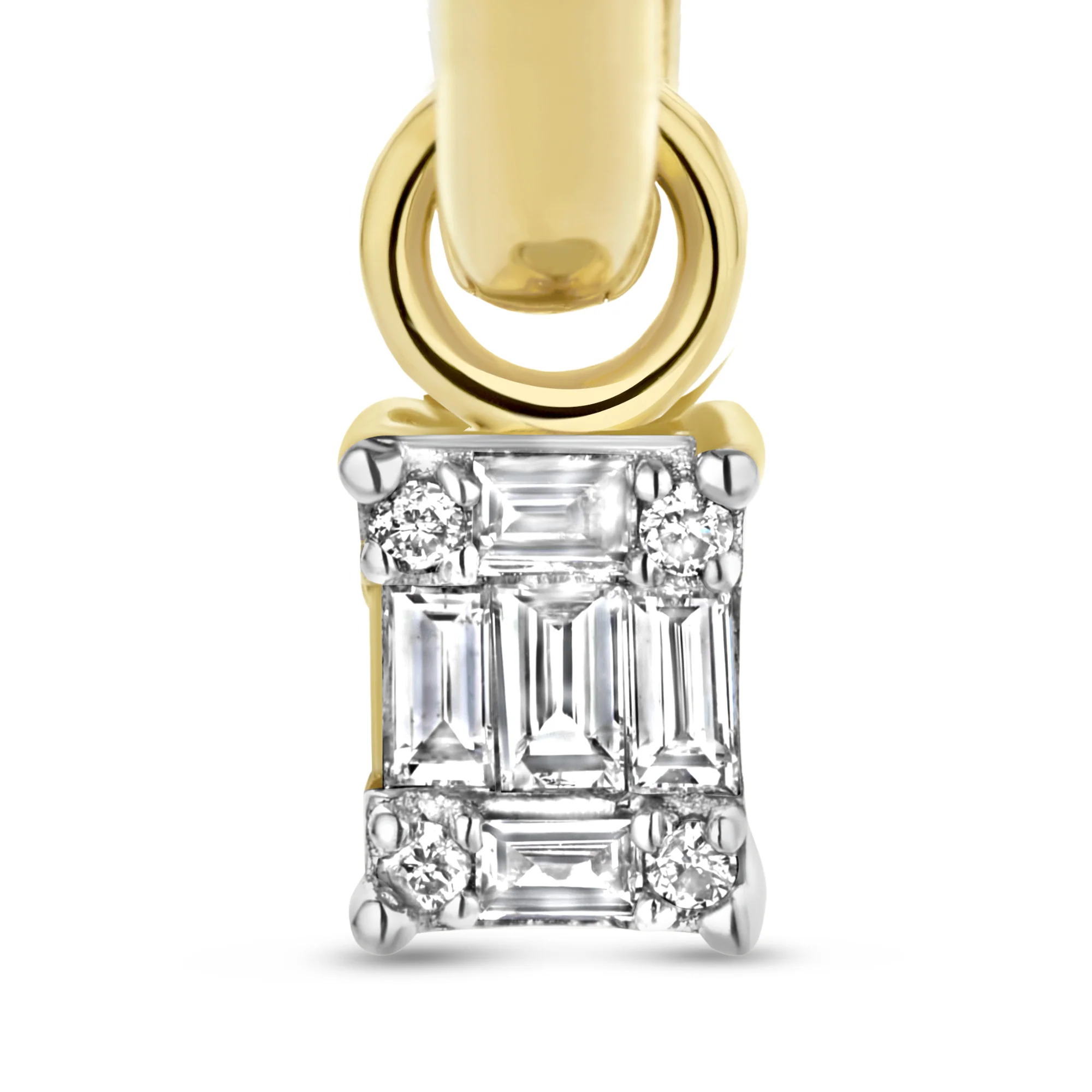 De la Paix Maxime 14 karat gold hoop earrings with diamond 0.26 carat - Image 6