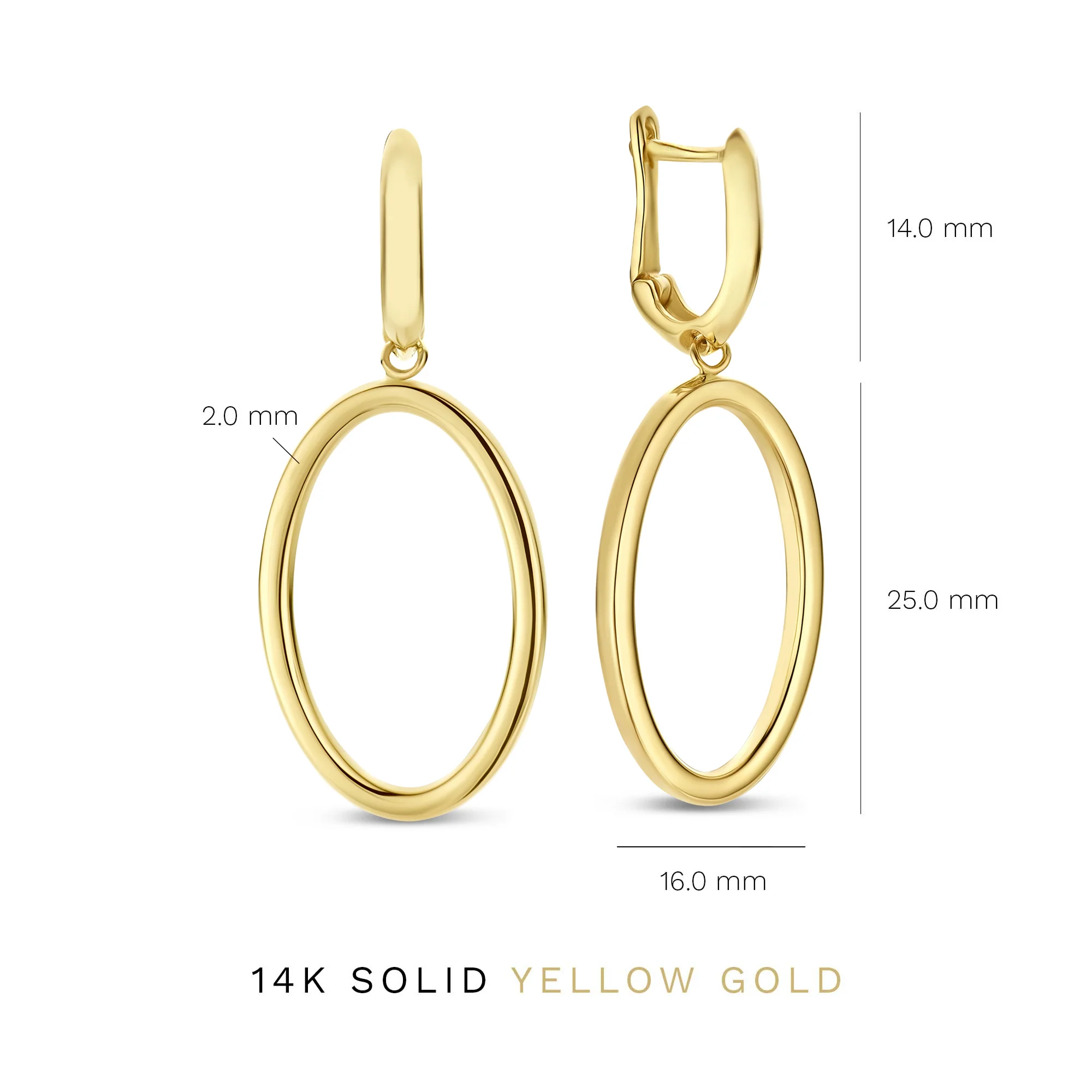 Aidee Annette 14 karat gold link drop earrings - Image 6