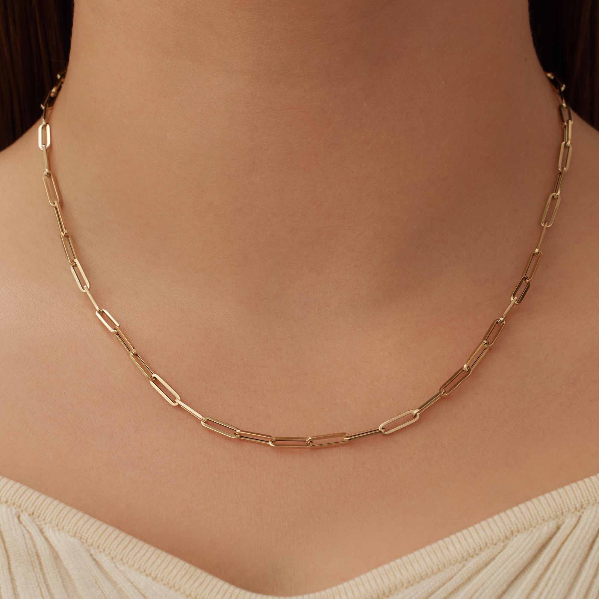 Aidee Odile 14 karat gold link necklace - Image 3