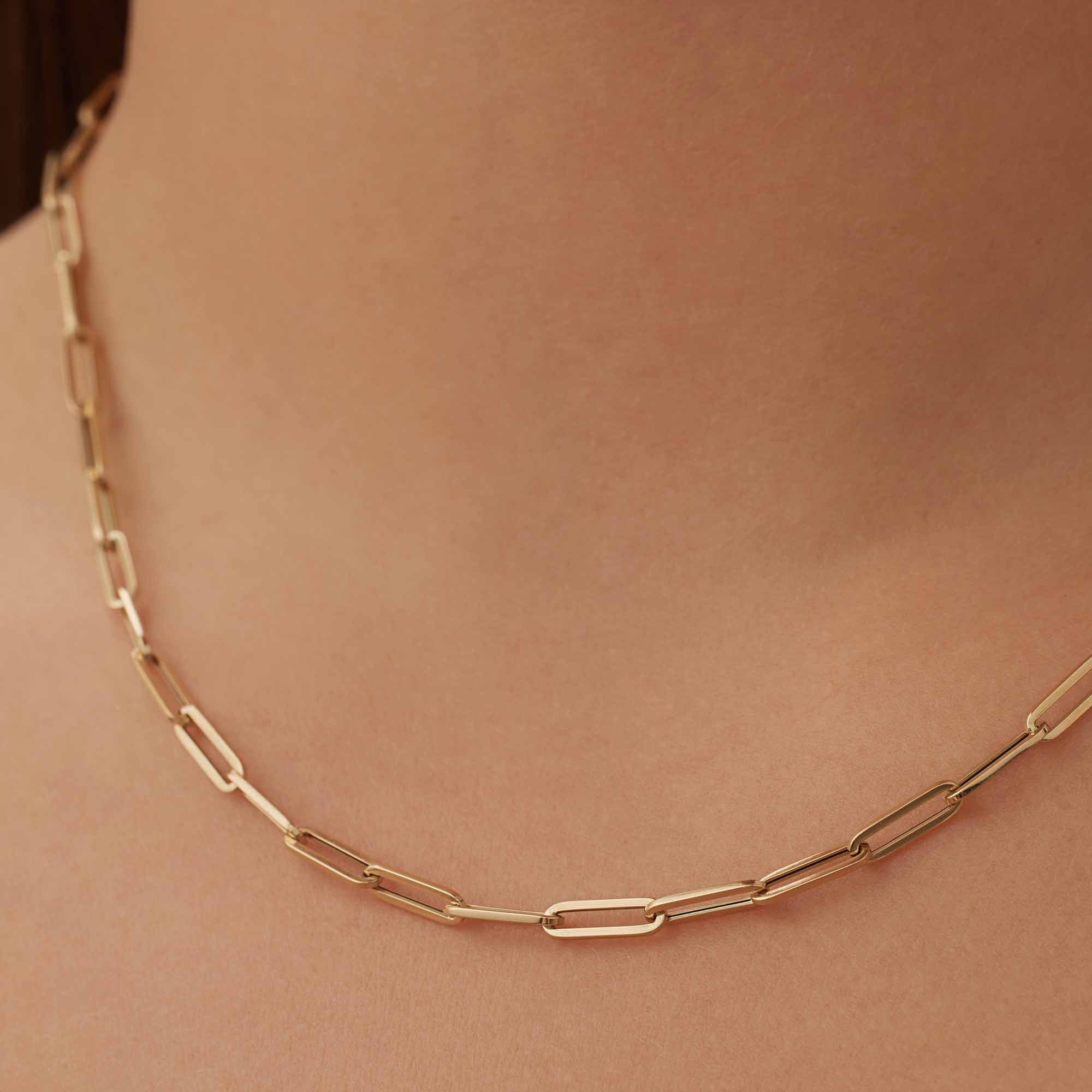 Aidee Odile 14 karat gold link necklace - Image 4