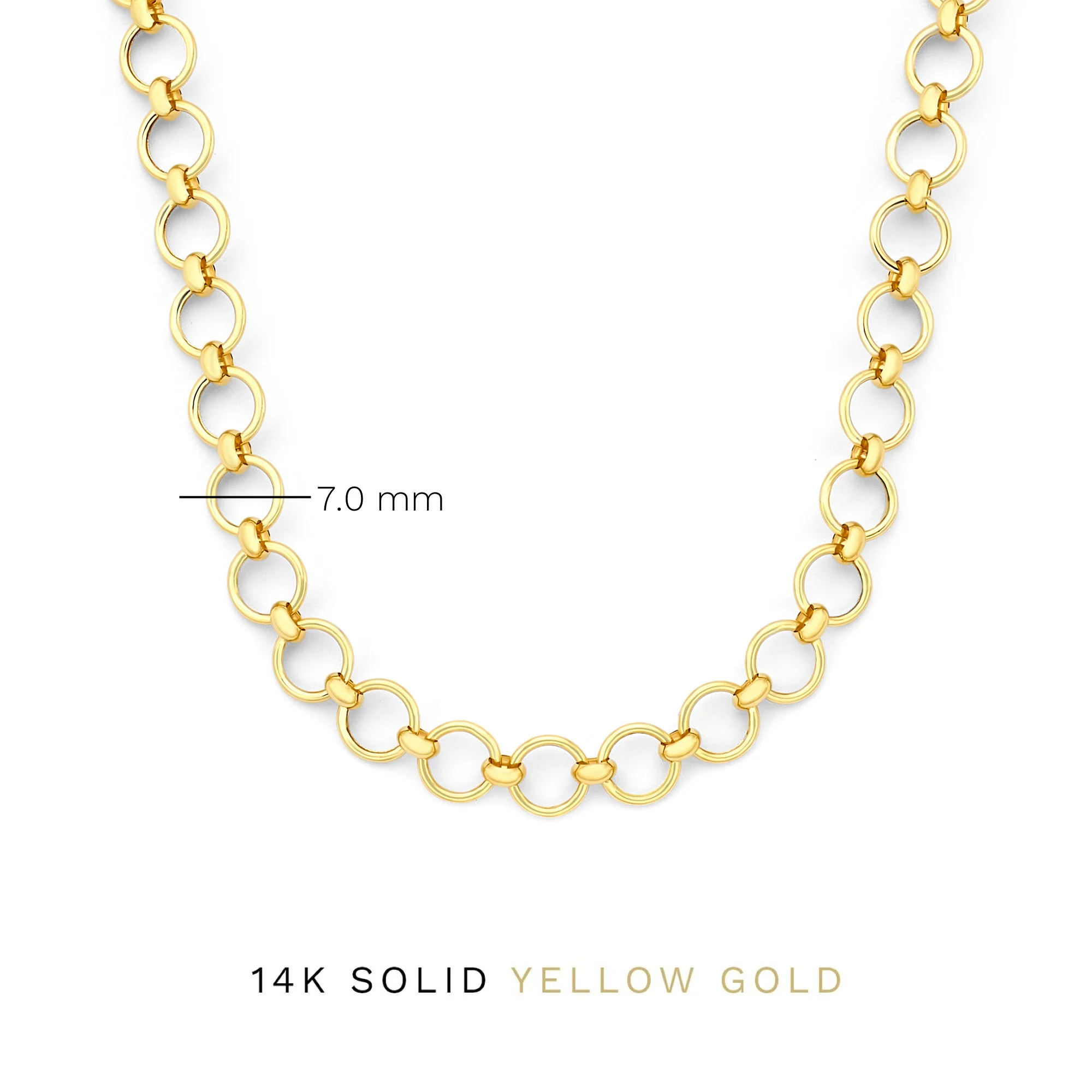 Belleville Axelle 14 karat gold link necklace - Image 8