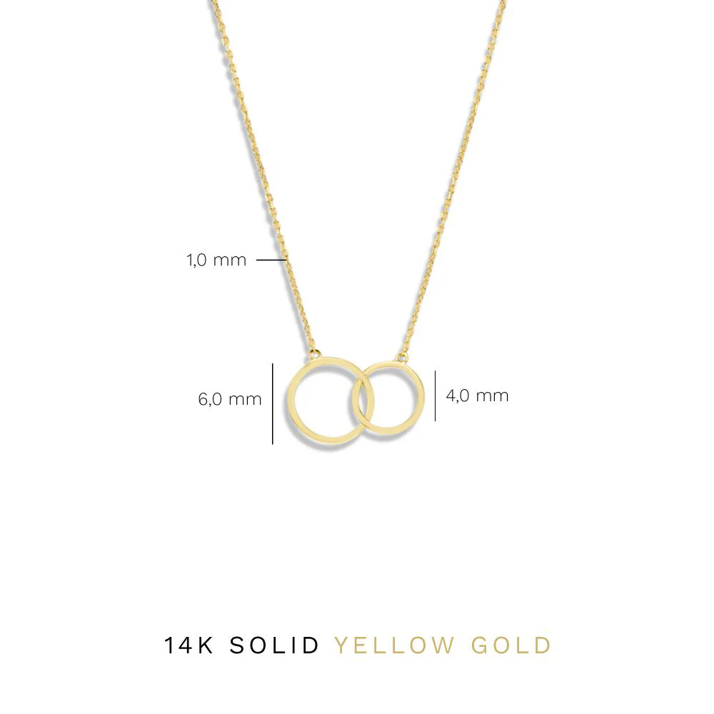 Cadeau d'Isabel 14 karat gold necklace & bracelet gift set with rings - Image 8