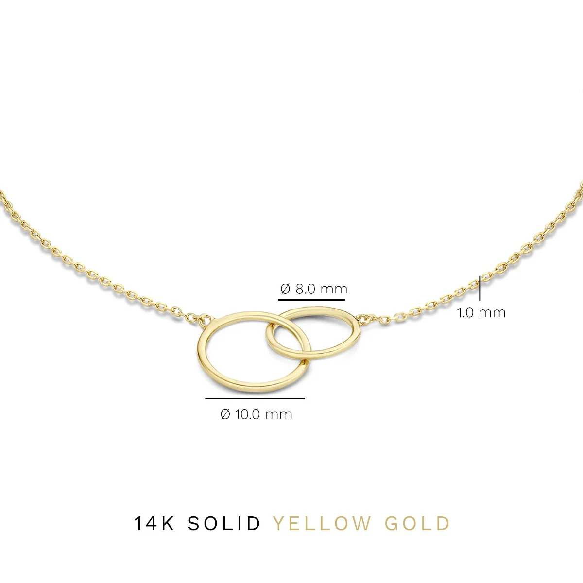 Cadeau d'Isabel 14 karat gold necklace & bracelet gift set with rings - Image 9