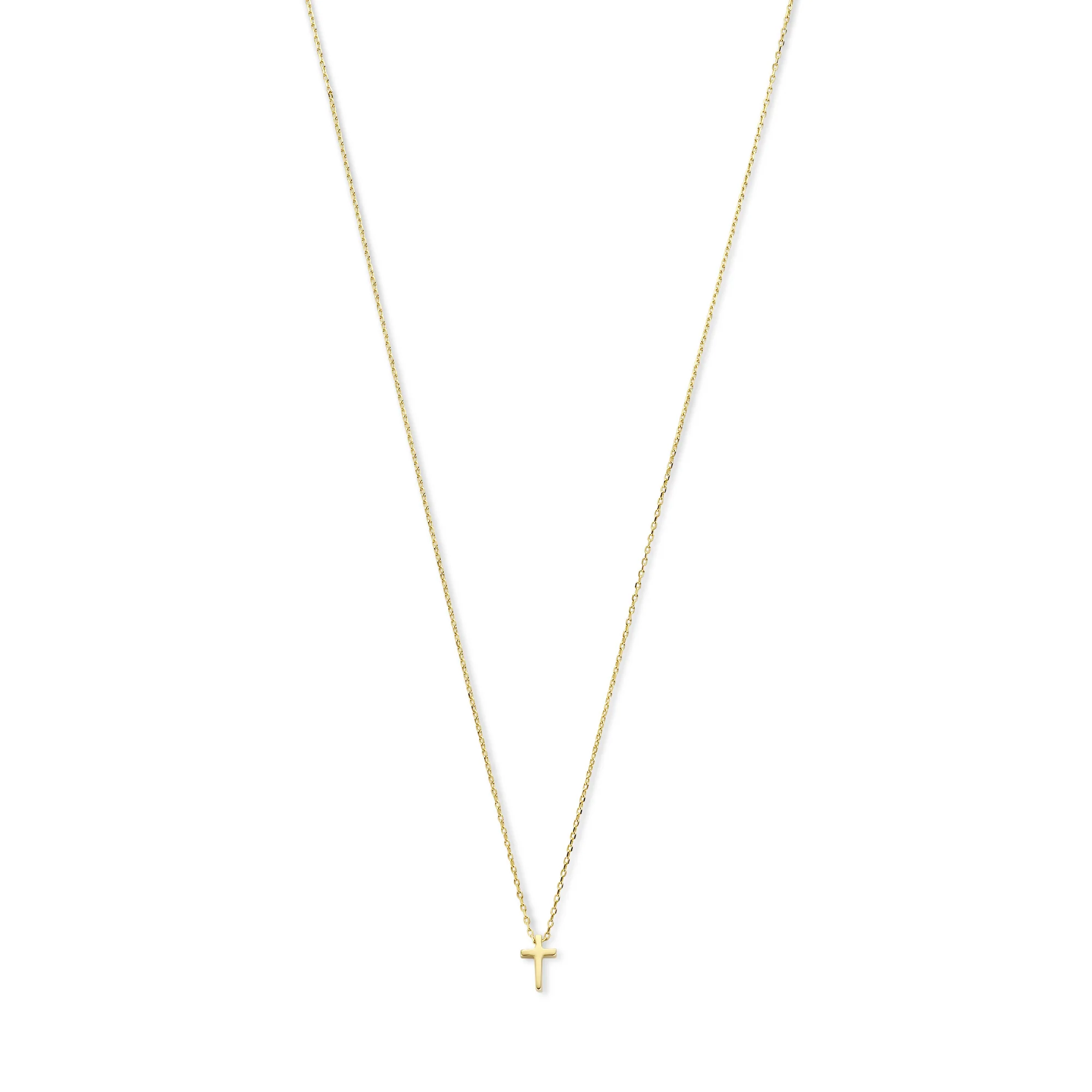 Monceau Solange 14 karat gold necklace with cross - Image 6