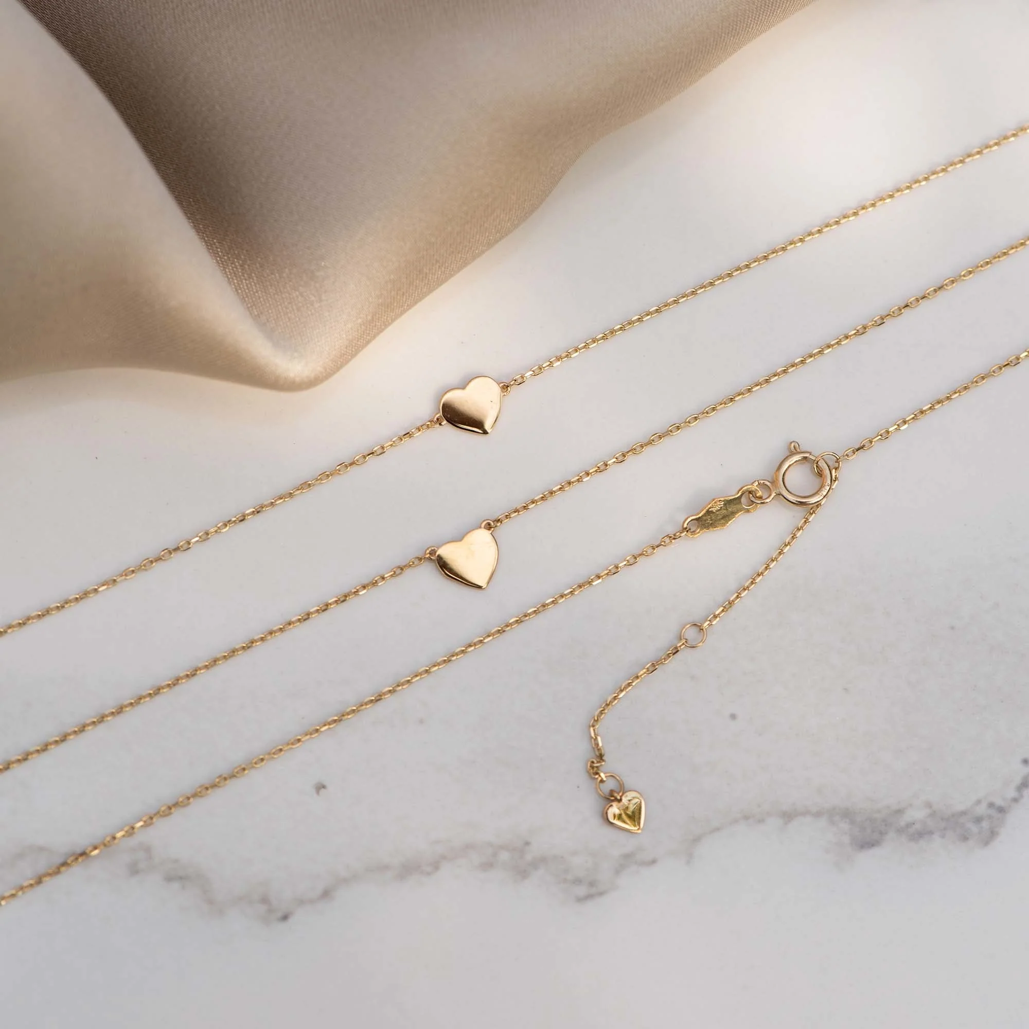 Belleville Amore 14 karat gold necklace with heart - Image 4