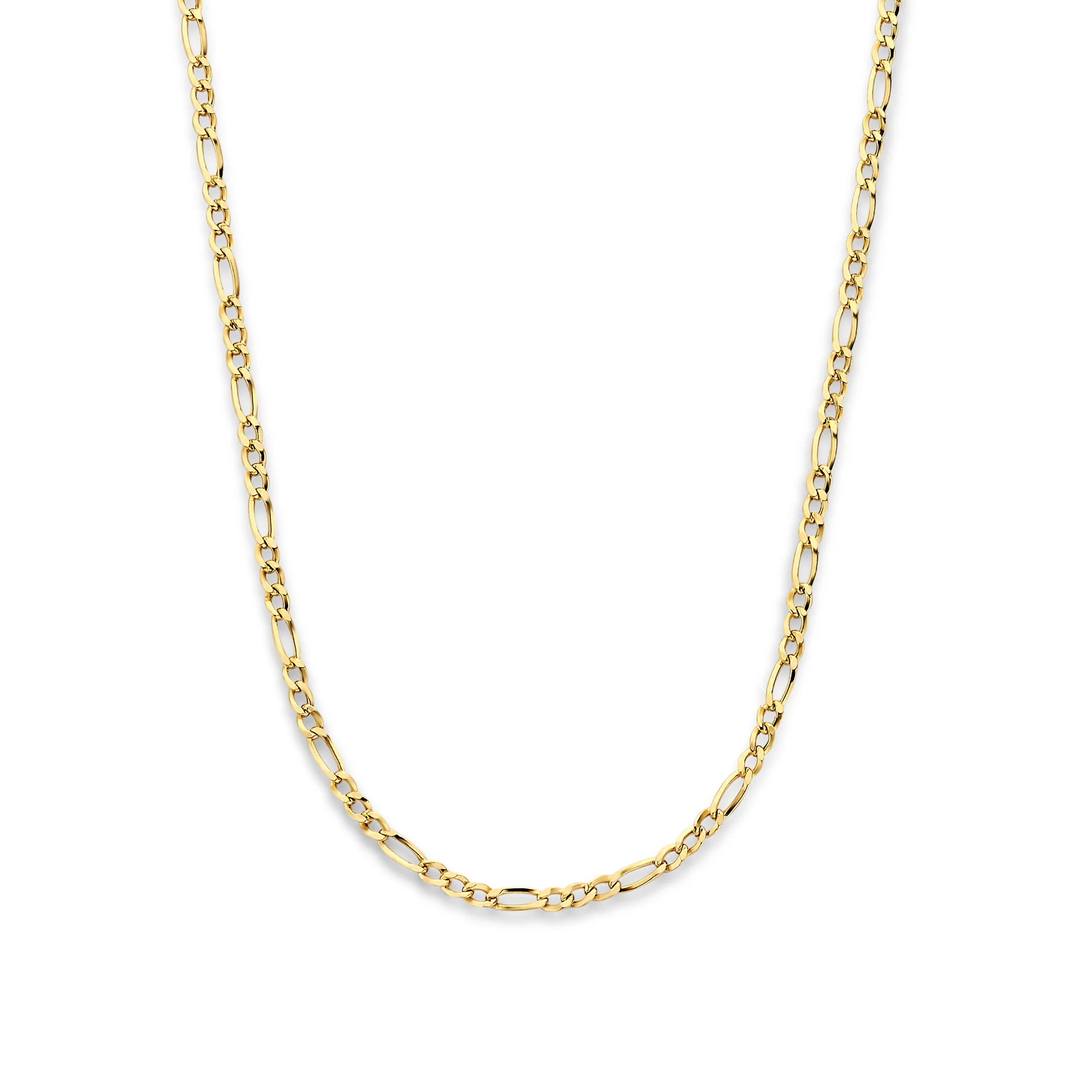 Rivoli Nina 14 karat gold necklace with figaro chain