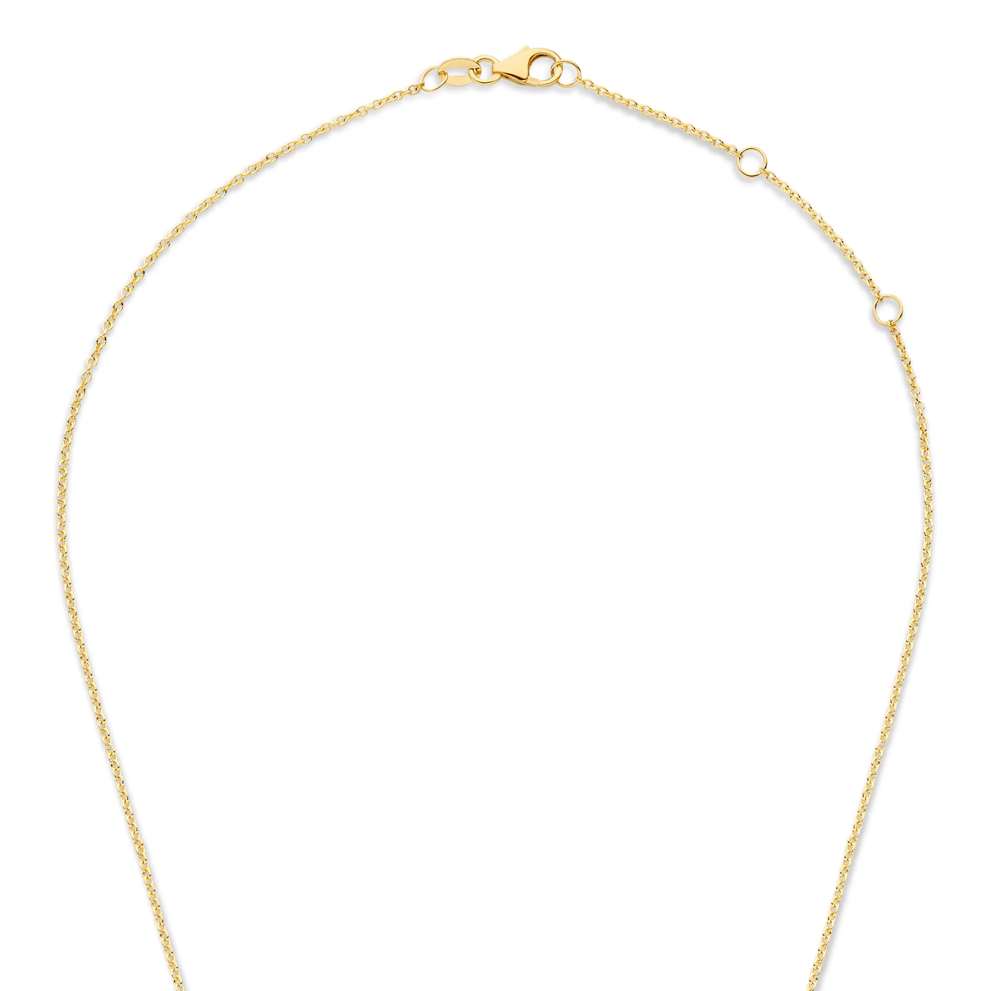 Le Marais Zoë 14 karat gold necklace with two rings - Image 8