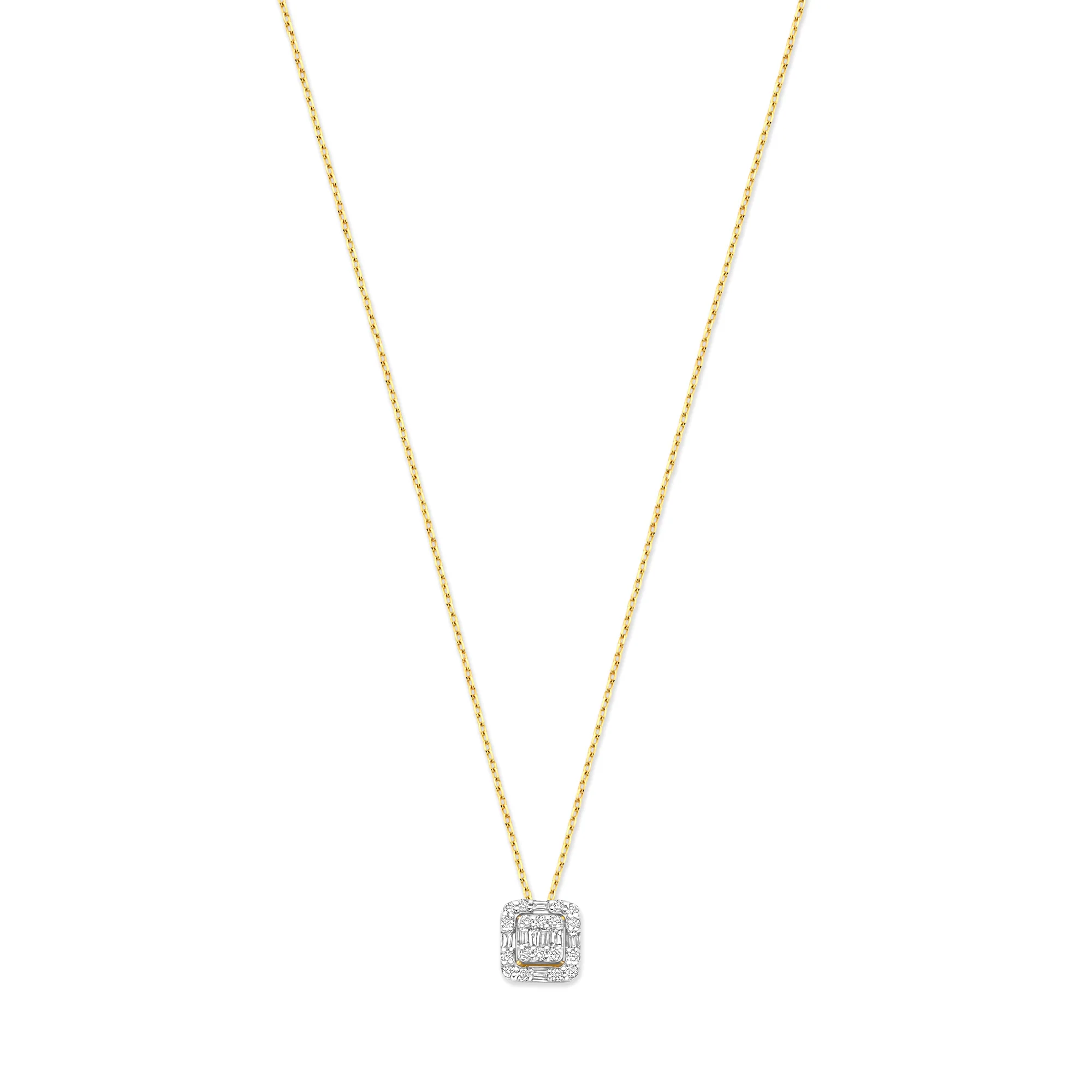 De la Paix Elena 14 karat gold necklace with diamond 0.18 carat