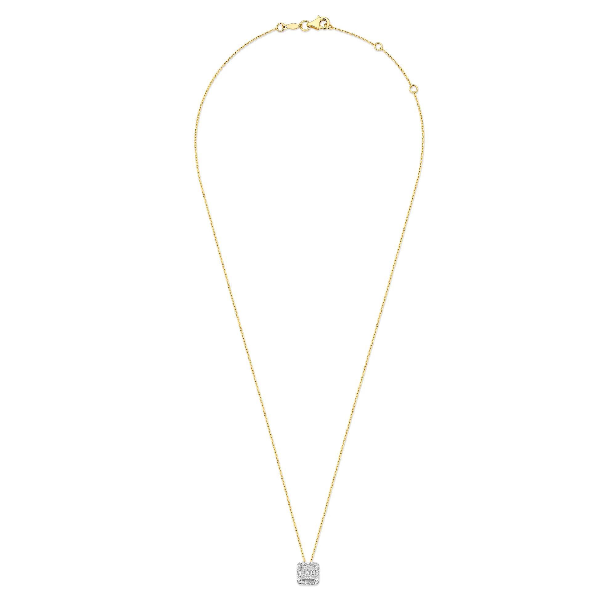 De la Paix Elena 14 karat gold necklace with diamond 0.18 carat - Image 6