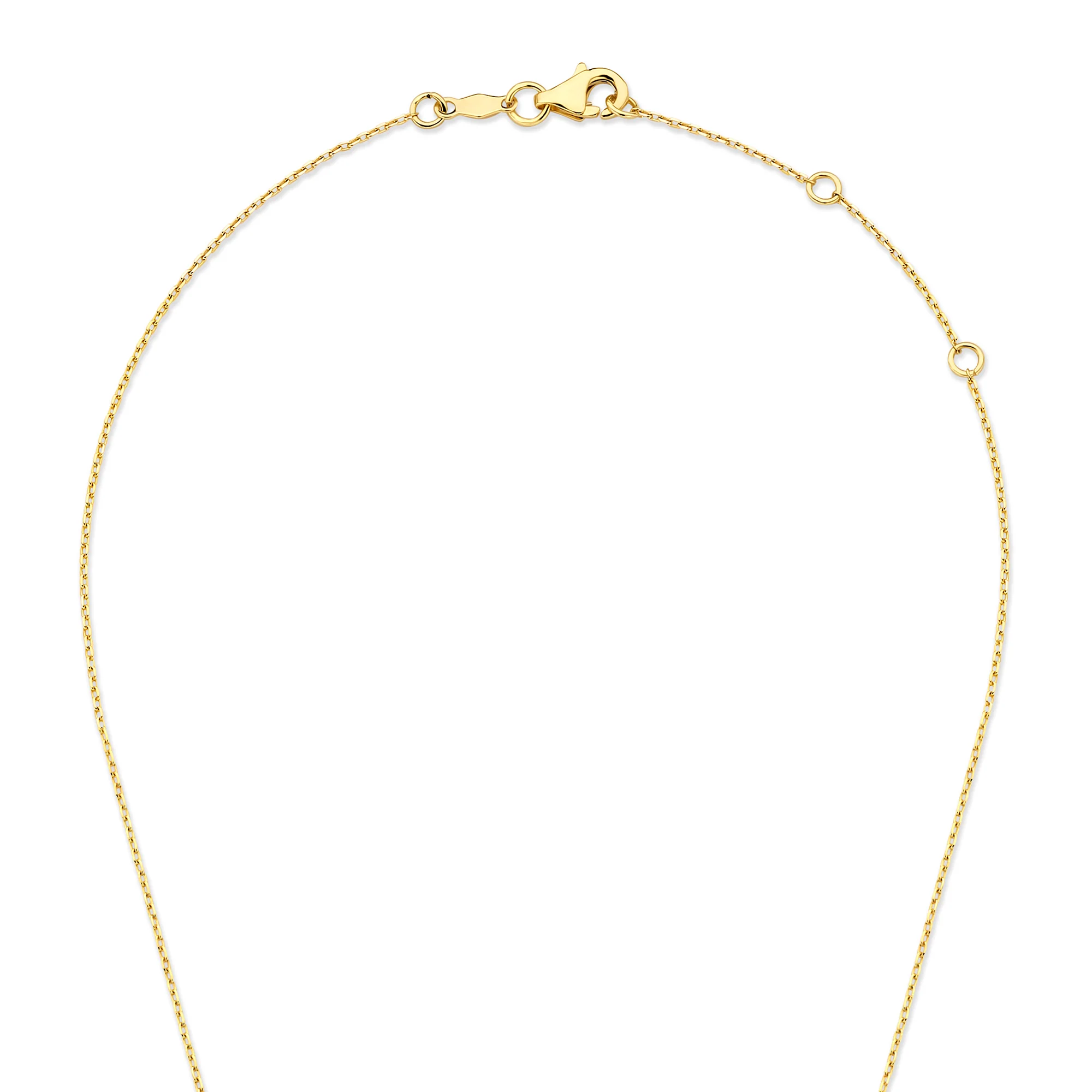De la Paix Elena 14 karat gold necklace with diamond 0.18 carat - Image 7