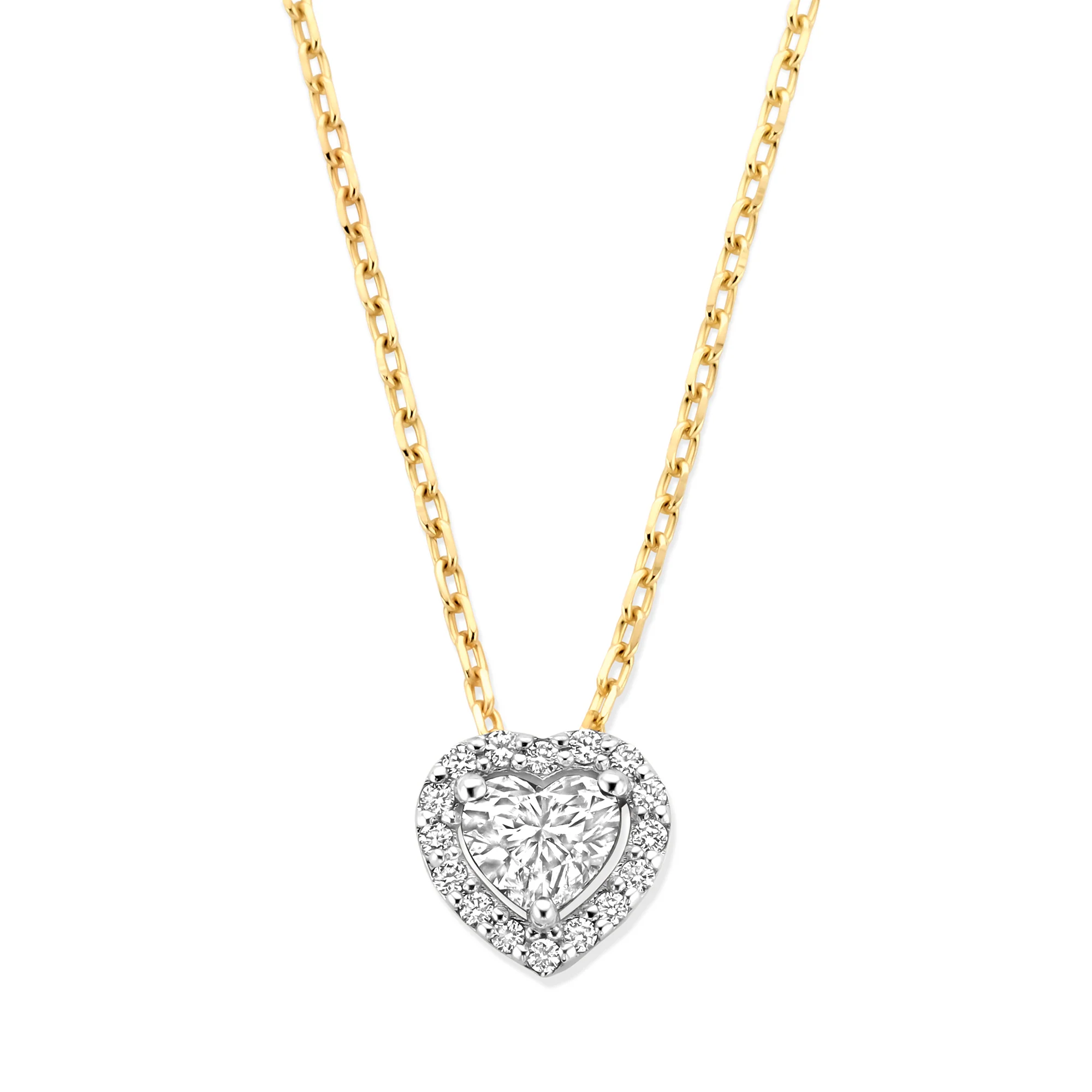 De la Paix Amore 14 karat gold necklace with diamond 0.14 carat - Image 5