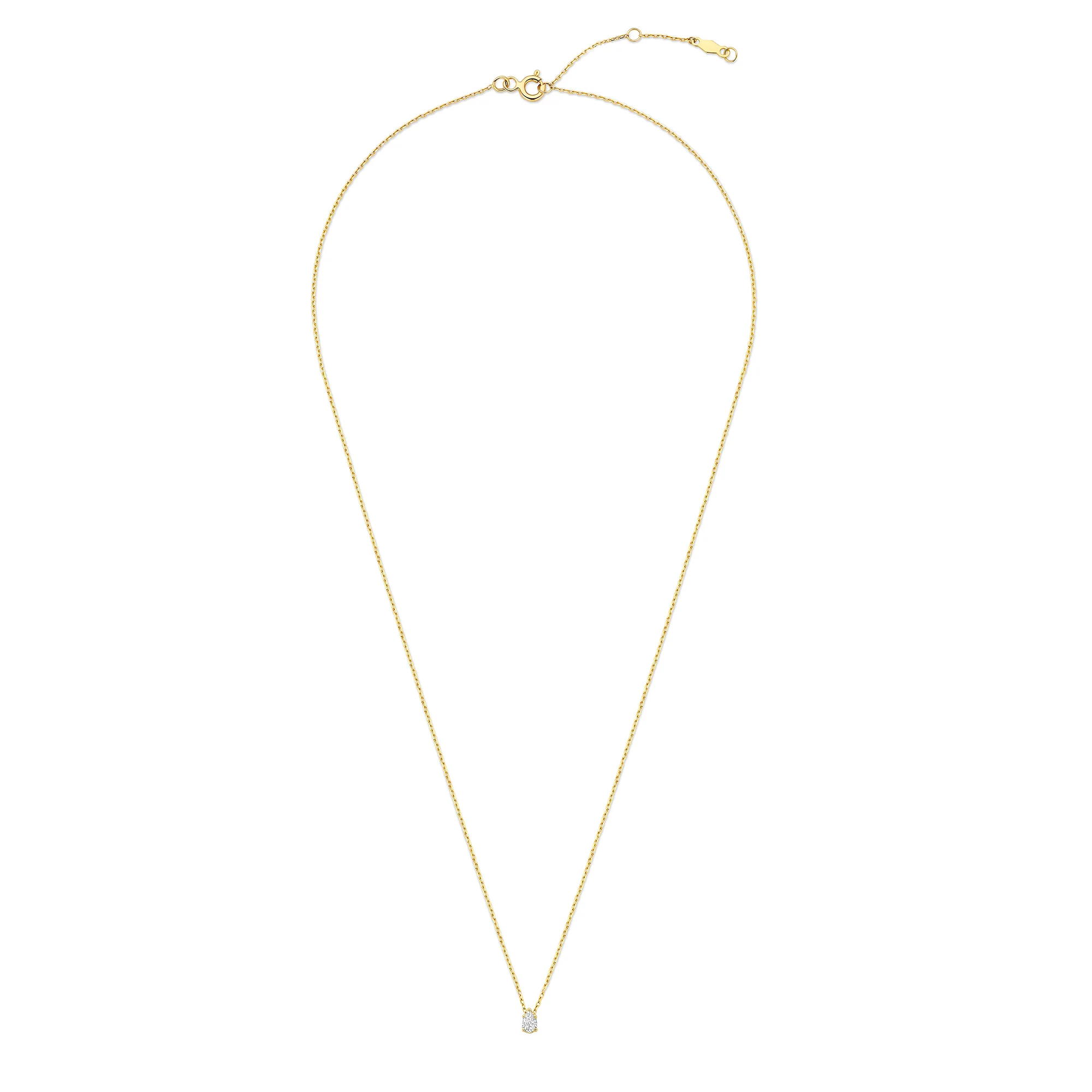 De la Paix Eloise 14 karat gold necklace with diamond 0.1 carat - Image 7