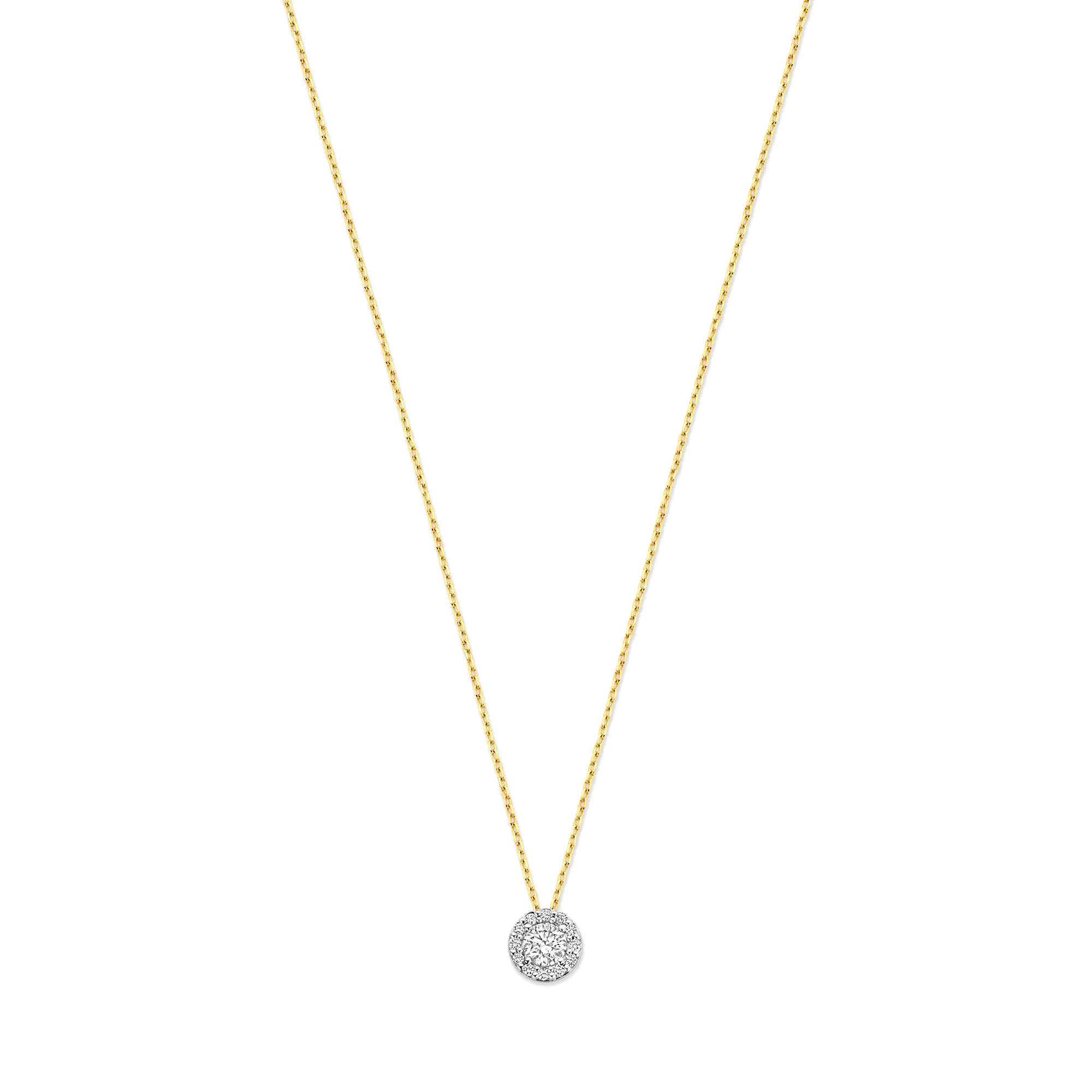 De la Paix Viviane 14 karat gold necklace with diamond 0.13 carat