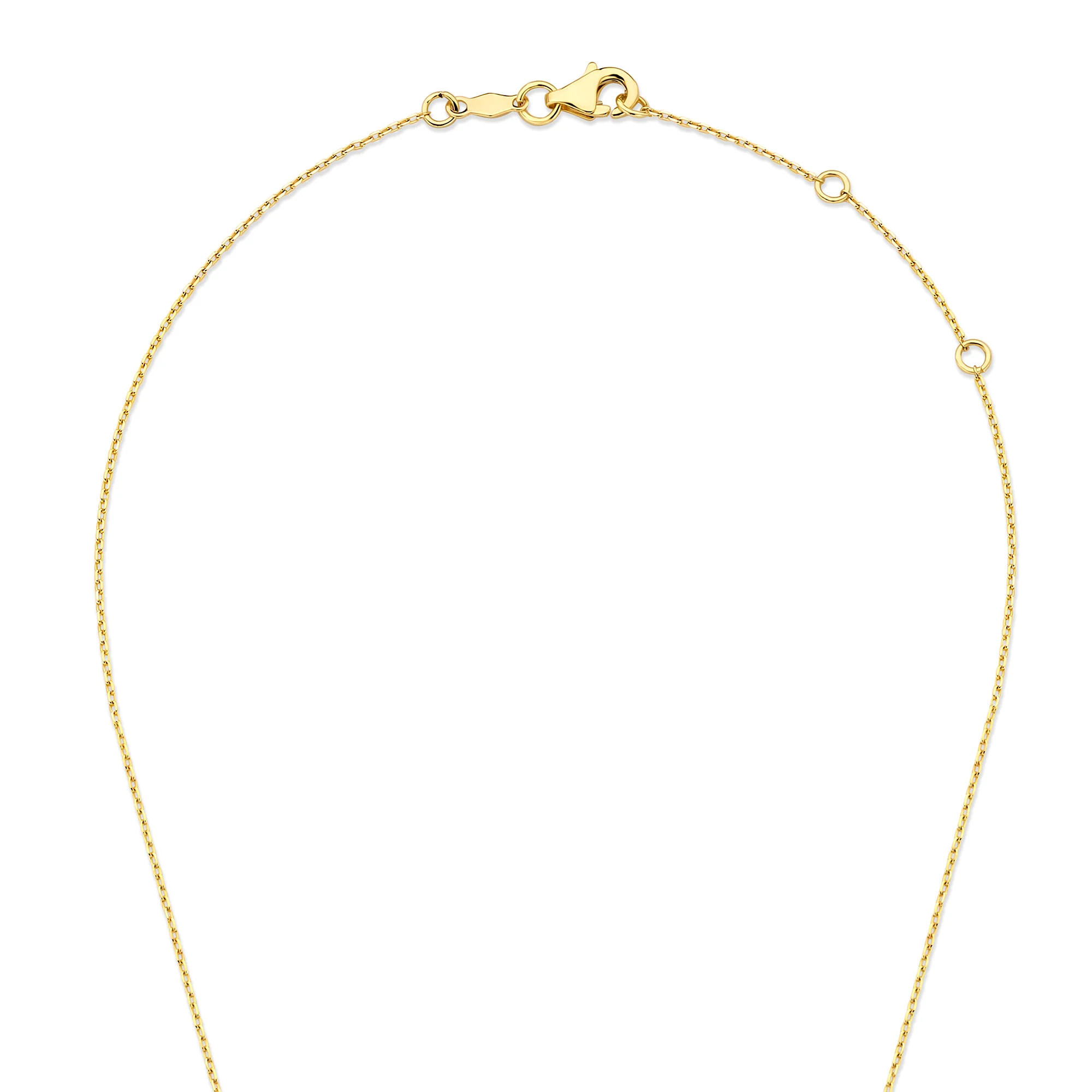 De la Paix Viviane 14 karat gold necklace with diamond 0.13 carat - Image 7