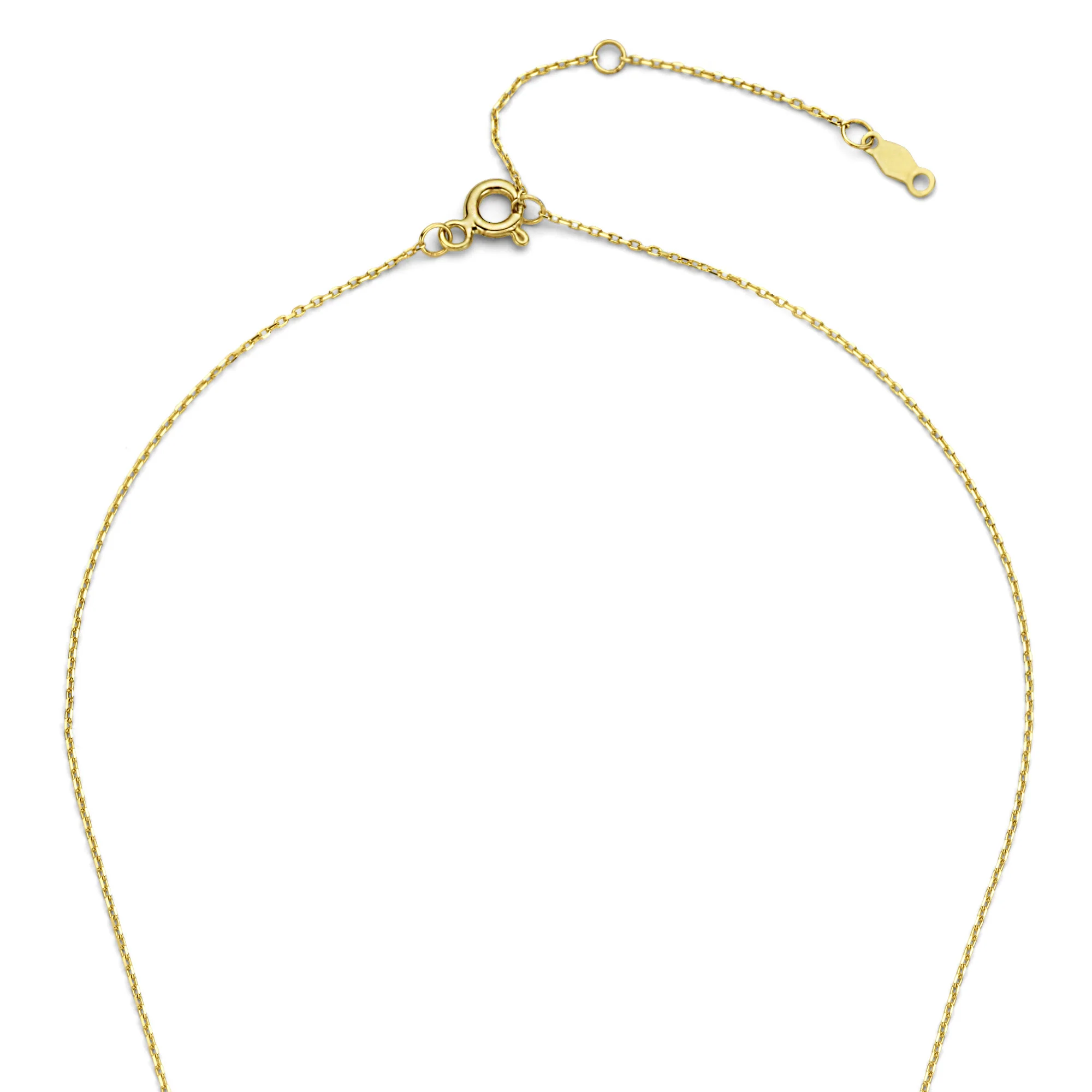 De la Paix Celesse 14 karat gold necklace with diamond 0.07 carat - Image 7