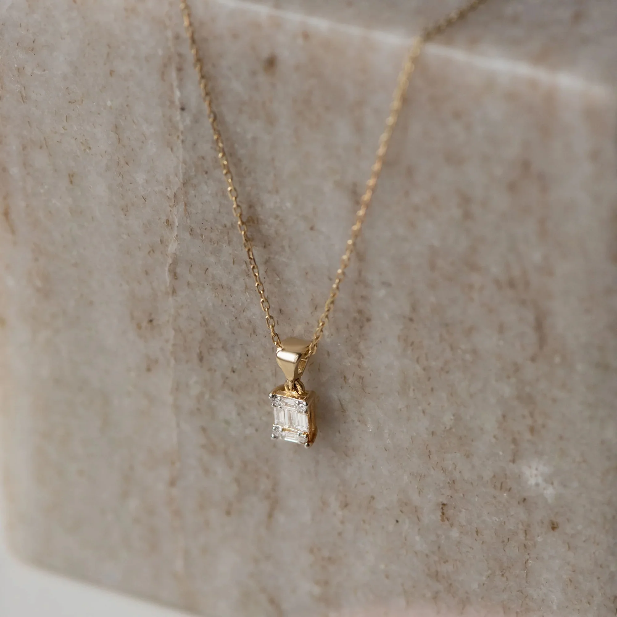 De la Paix Maxime 14 karat gold necklace with diamond 0.11 carat - Image 8