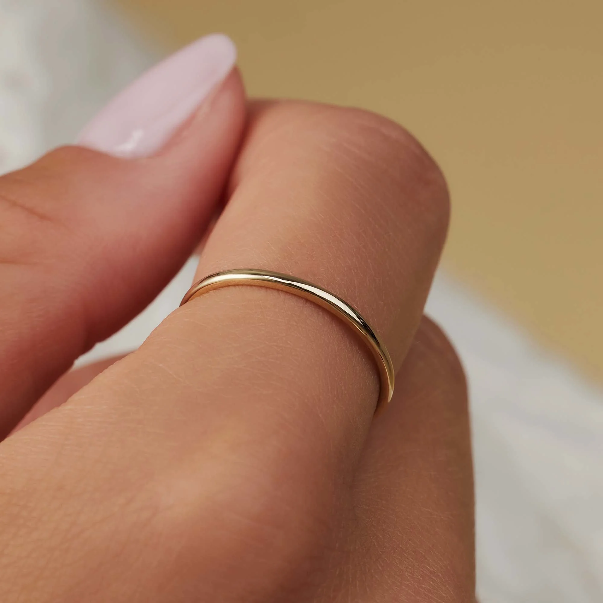 Le Marais Solene 14 karat gold stacking ring - Image 4