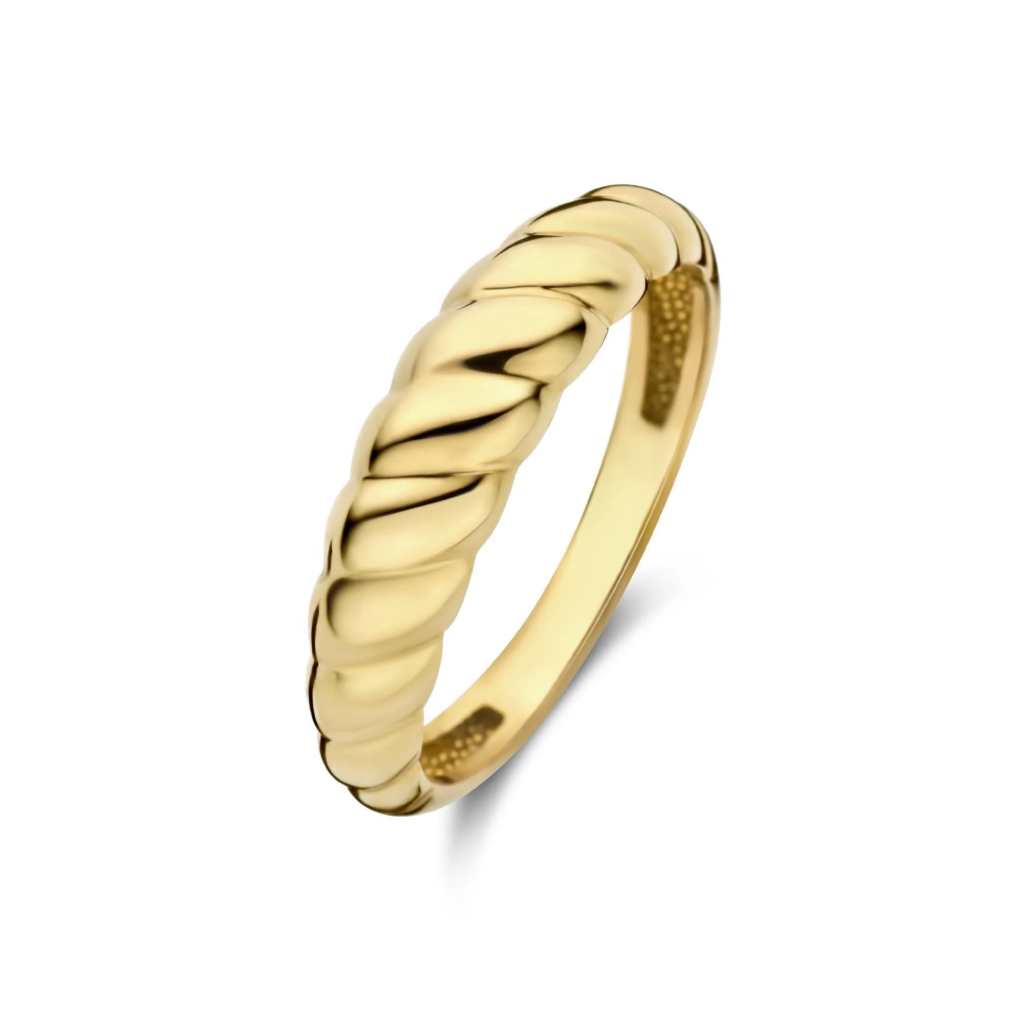 Aidee Elodie 14 karat gold ring with twist