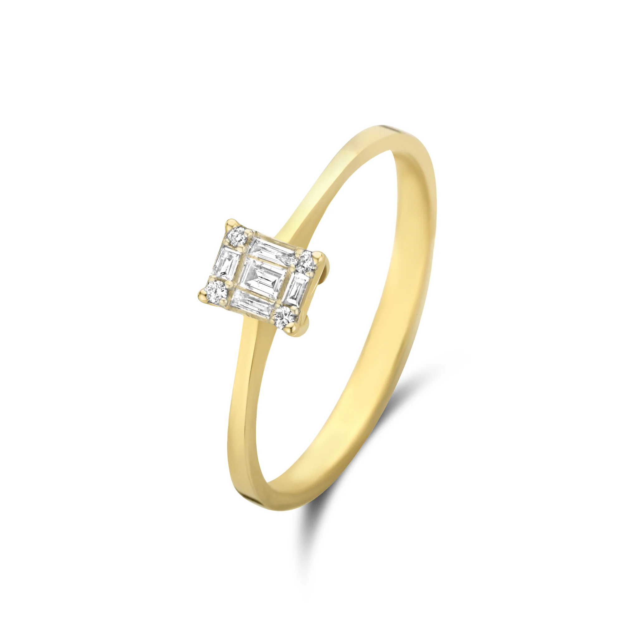 De la Paix Maxime 14 karat gold ring with diamond 0.13 carat