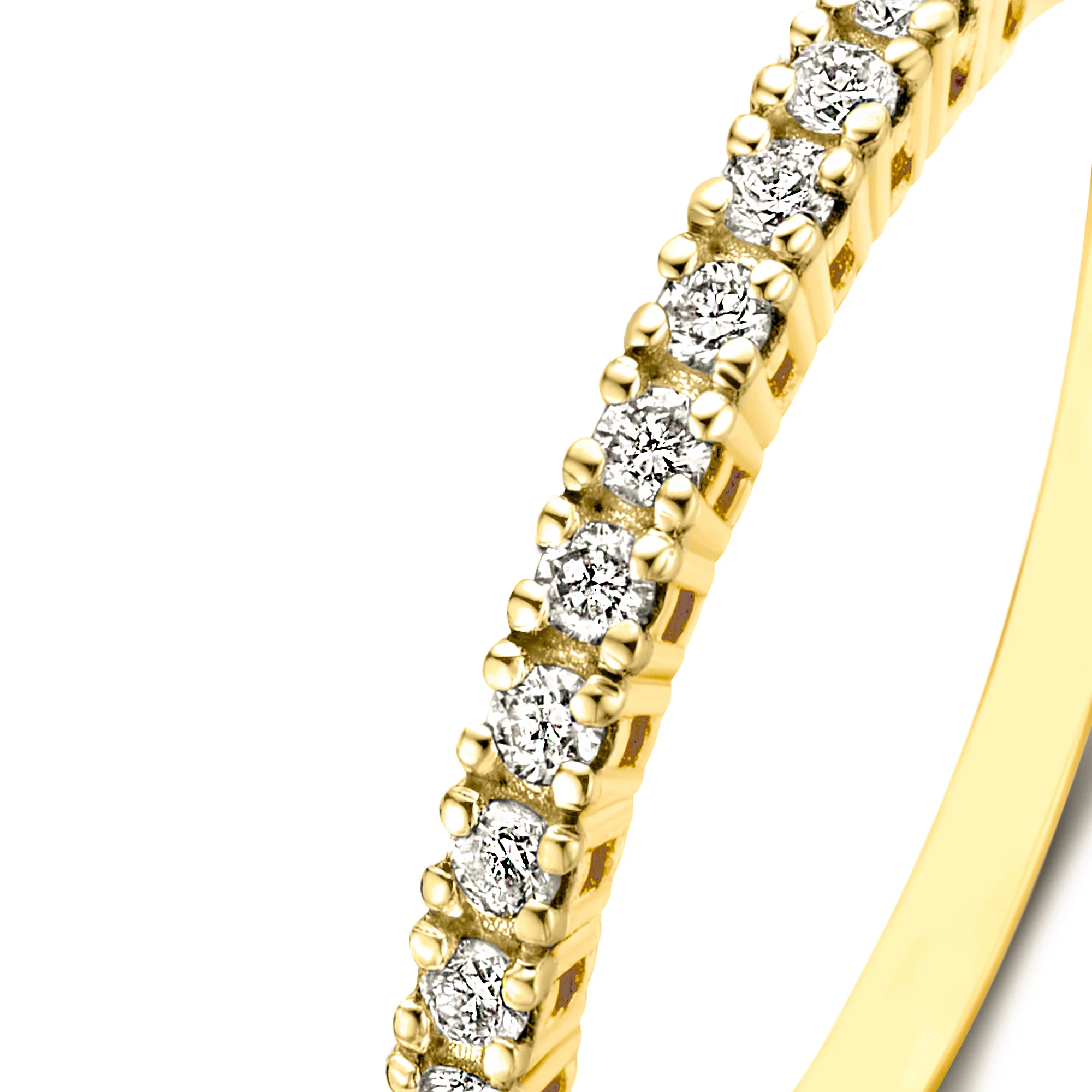De la Paix Madeline 14 karat gold ring with diamond 0.18 carat - Image 7