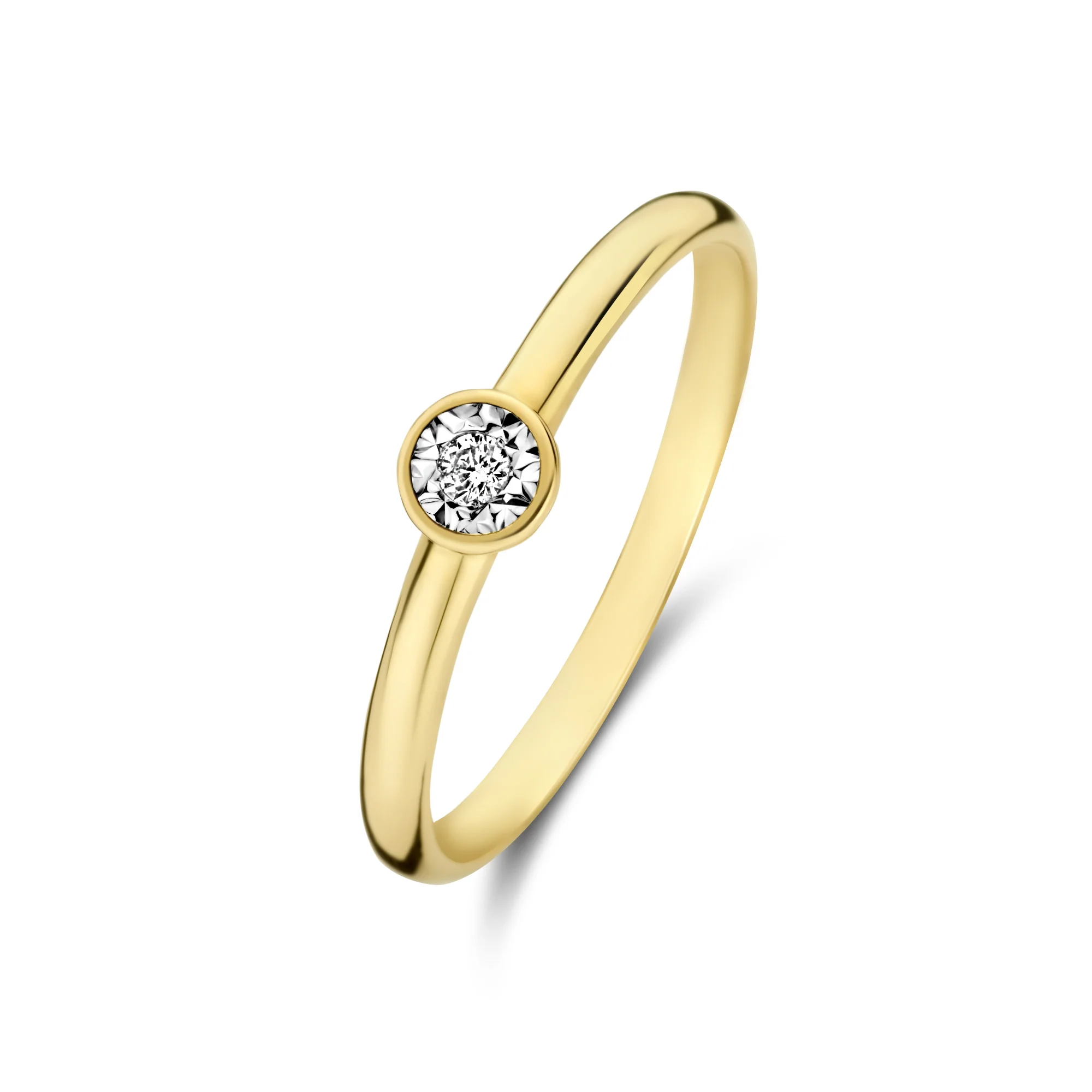 De la Paix Inaya 14 karat gold ring with diamond 0.03 carat