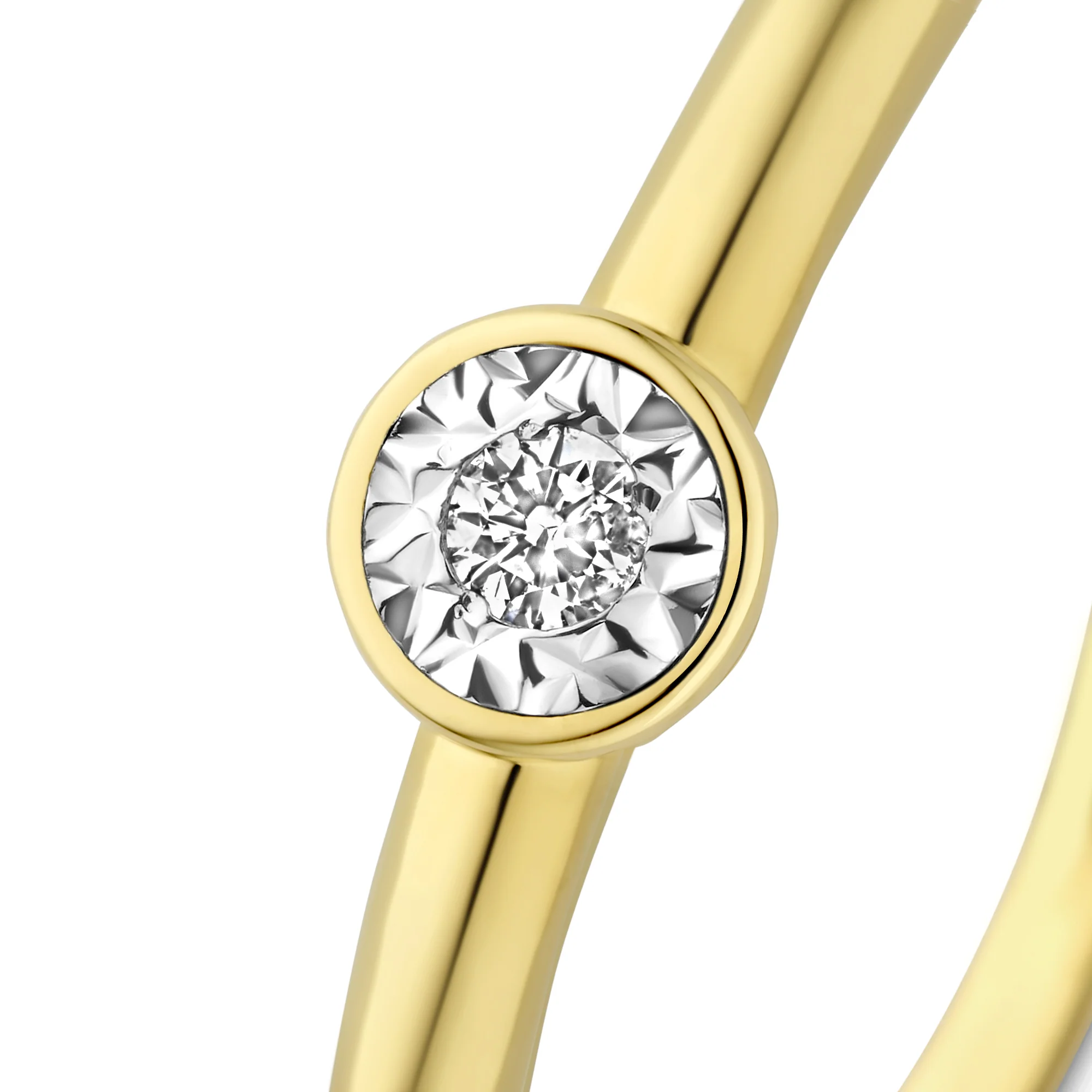 De la Paix Inaya 14 karat gold ring with diamond 0.03 carat - Image 7