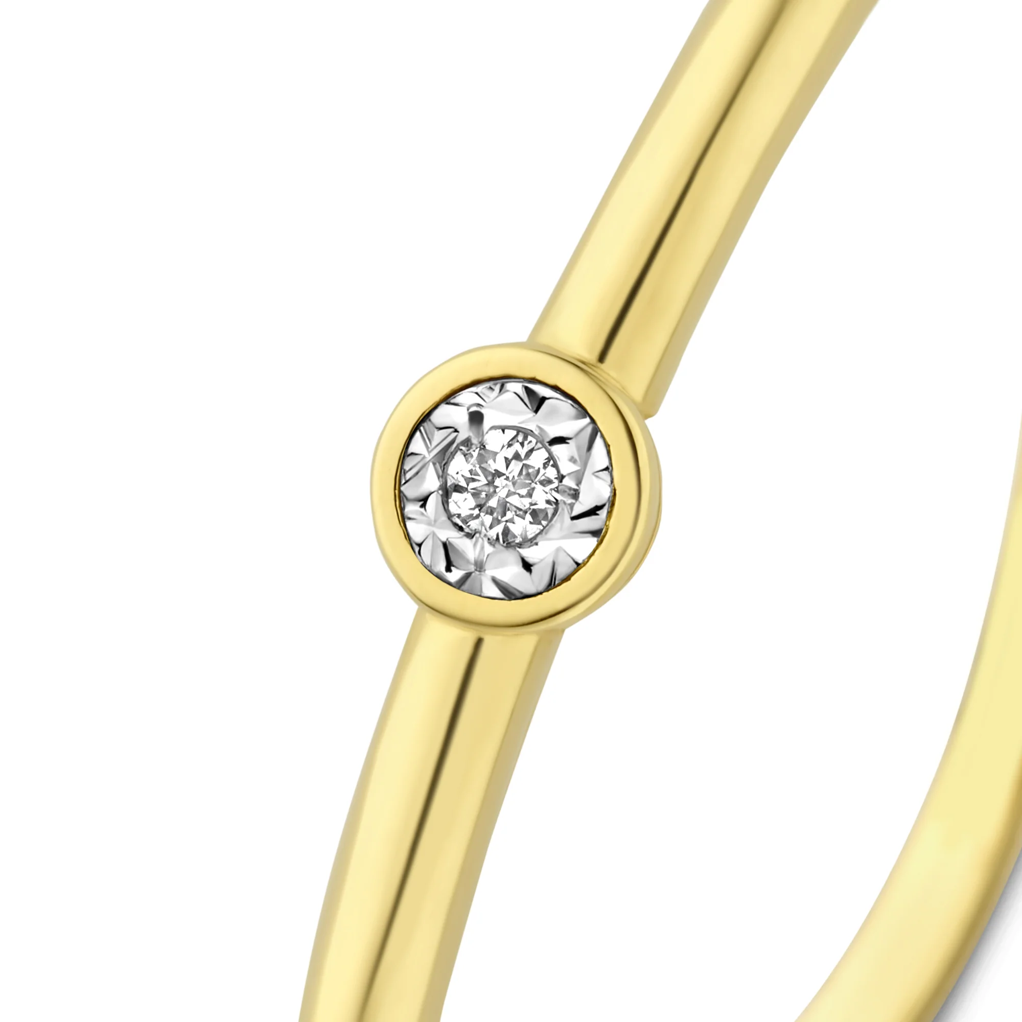 De la Paix Inaya 14 karat gold ring with diamond 0.01 carat - Image 6