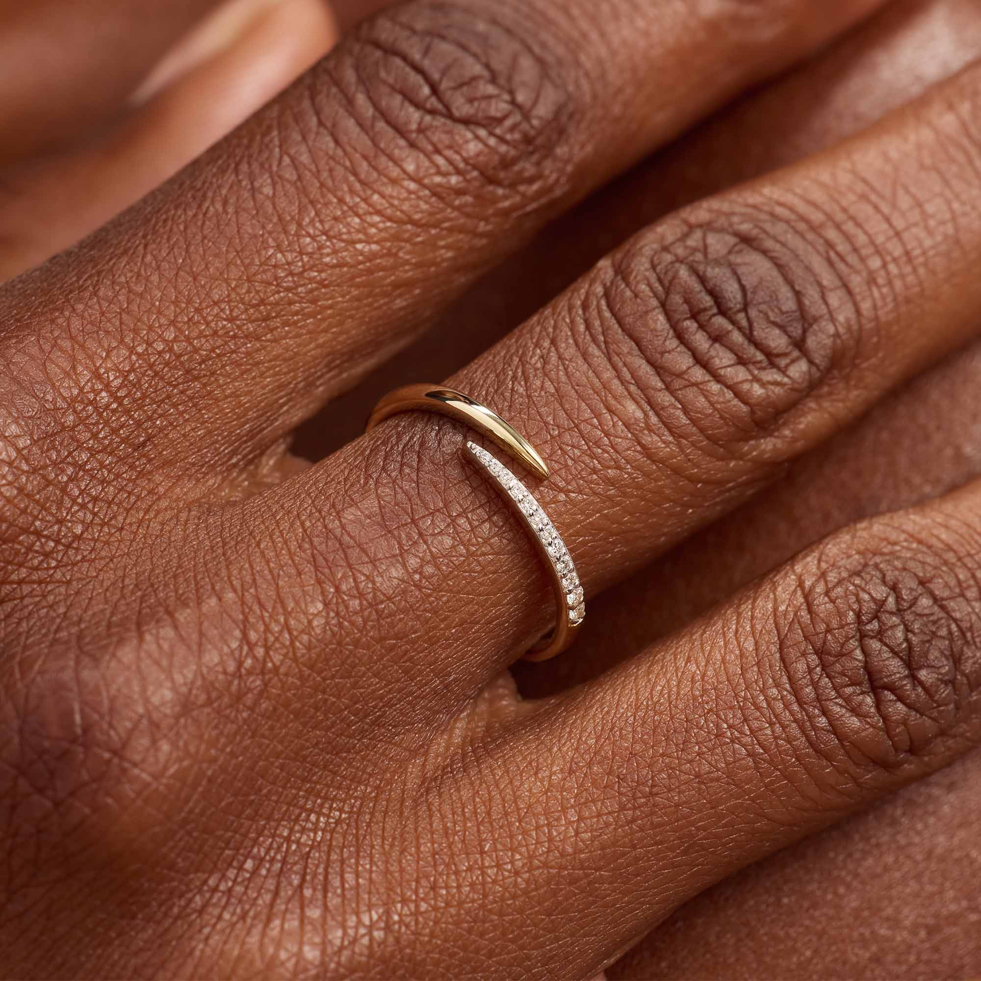 De la Paix Flavie 14 Karat gold ring with diamond 0.08 carat - Image 2