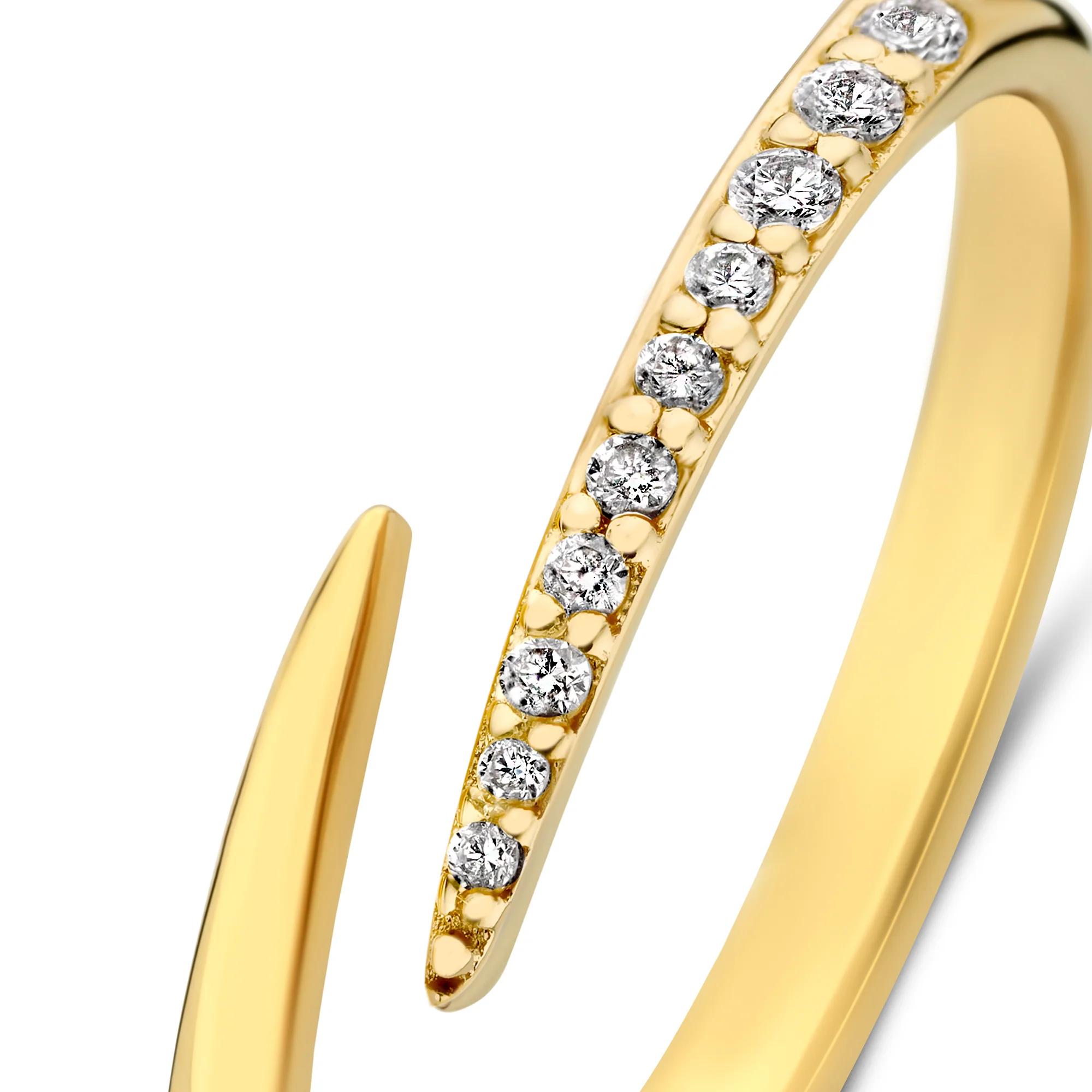 De la Paix Flavie 14 Karat gold ring with diamond 0.08 carat - Image 5