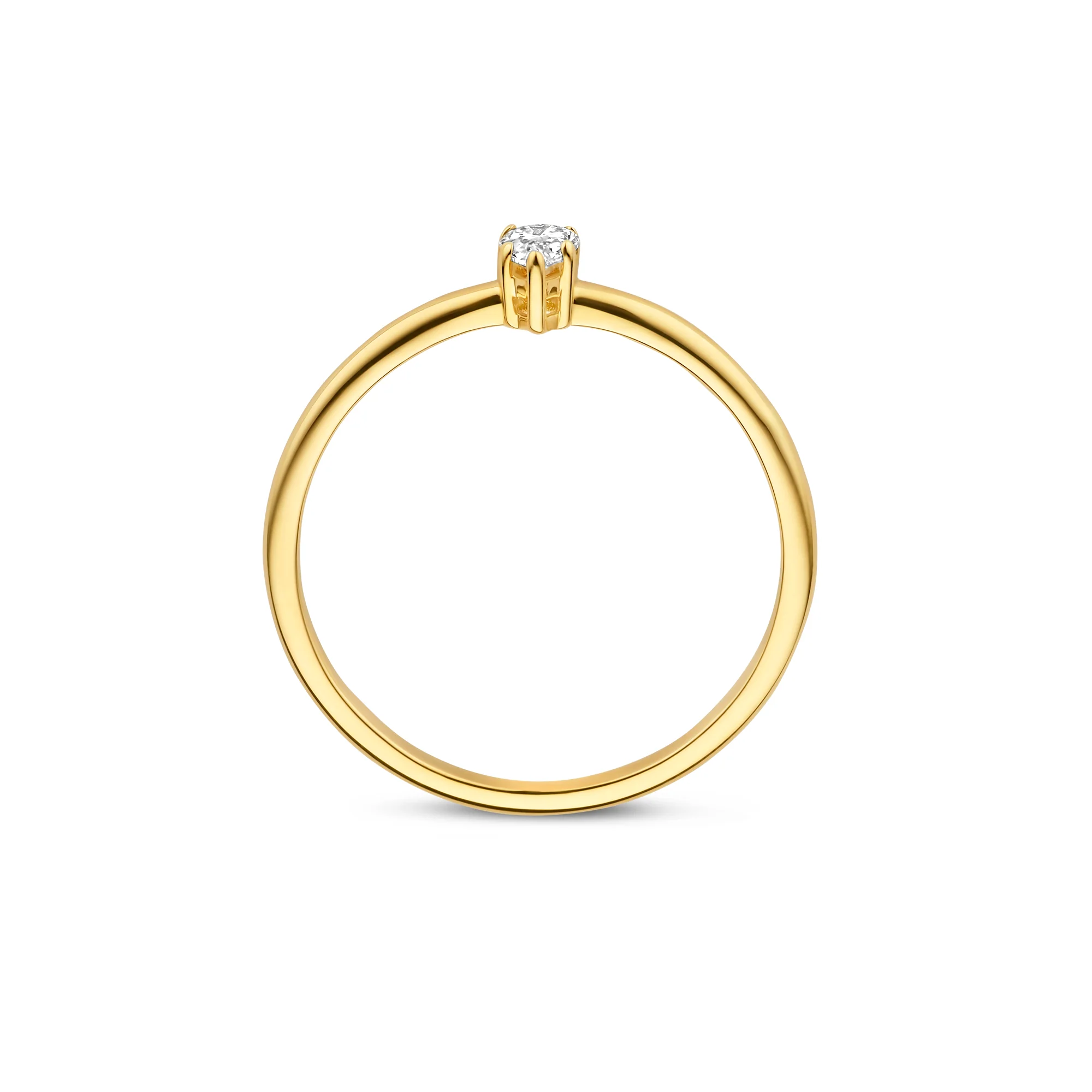 De la Paix Eloise  14 karat gold ring with diamond 0.15 carat - Image 6