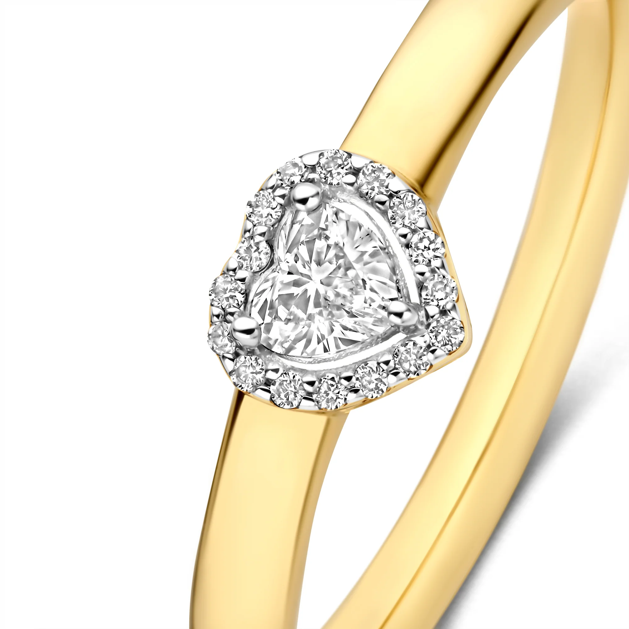 De la Paix Amore  14 karat gold ring with diamond 0.14 carat - Image 5