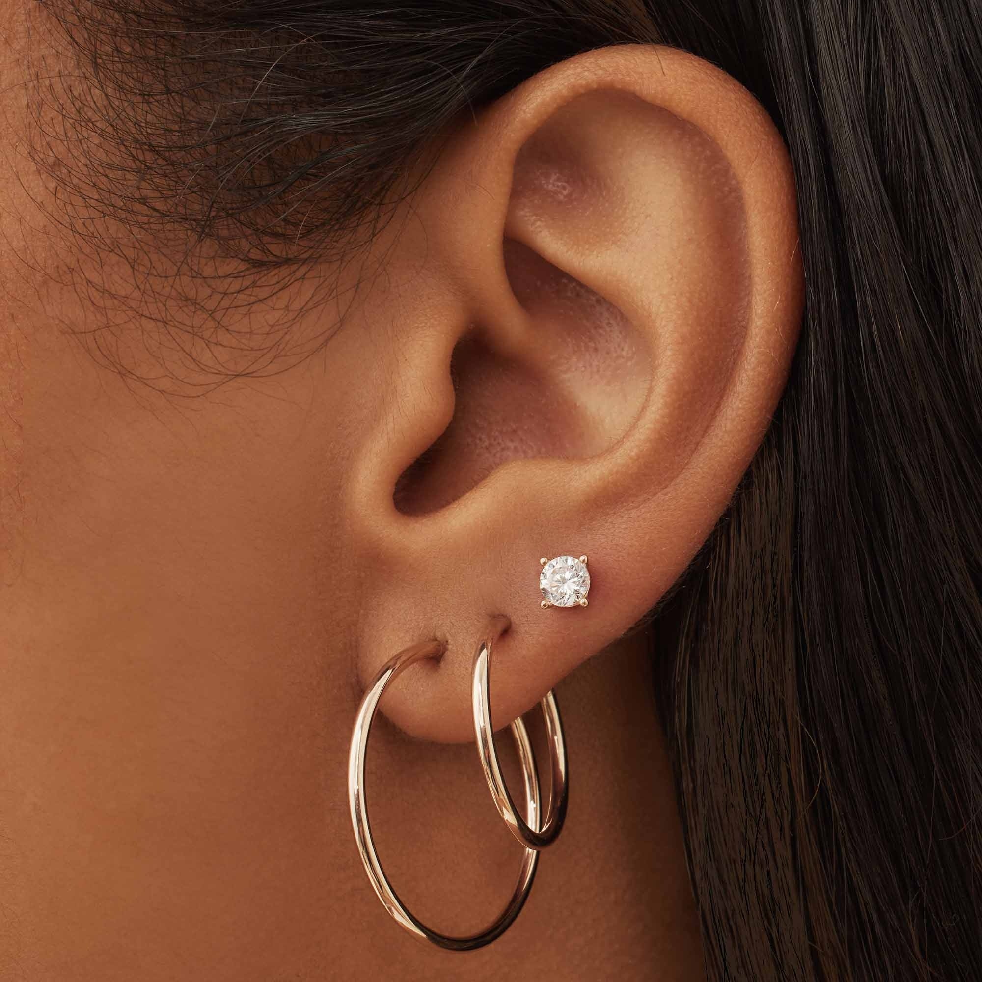 Cadeau d'Isabel 14 karat rose gold earring set - Image 2