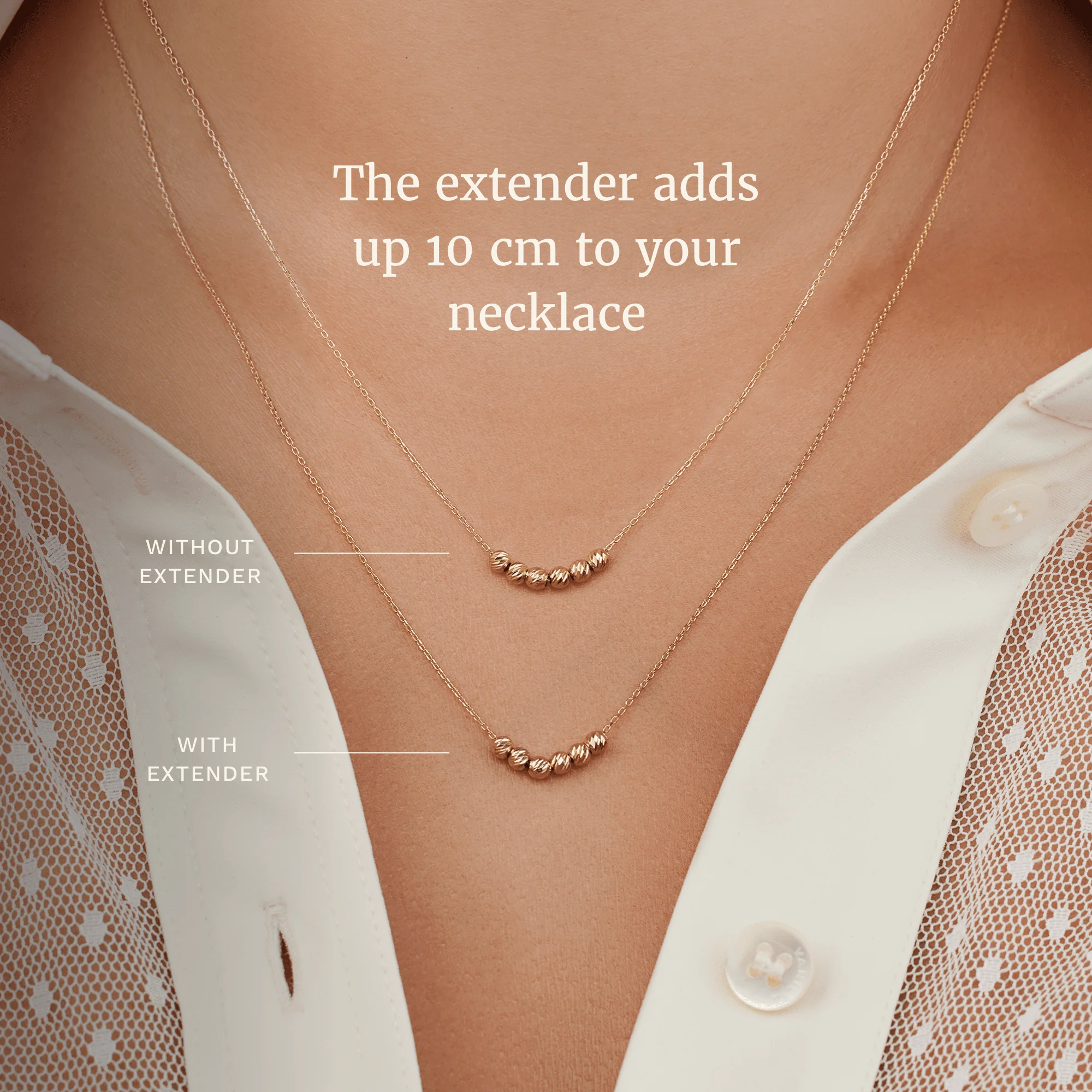 La Concorde Nicole 14 karat rose gold necklace extender - Image 3