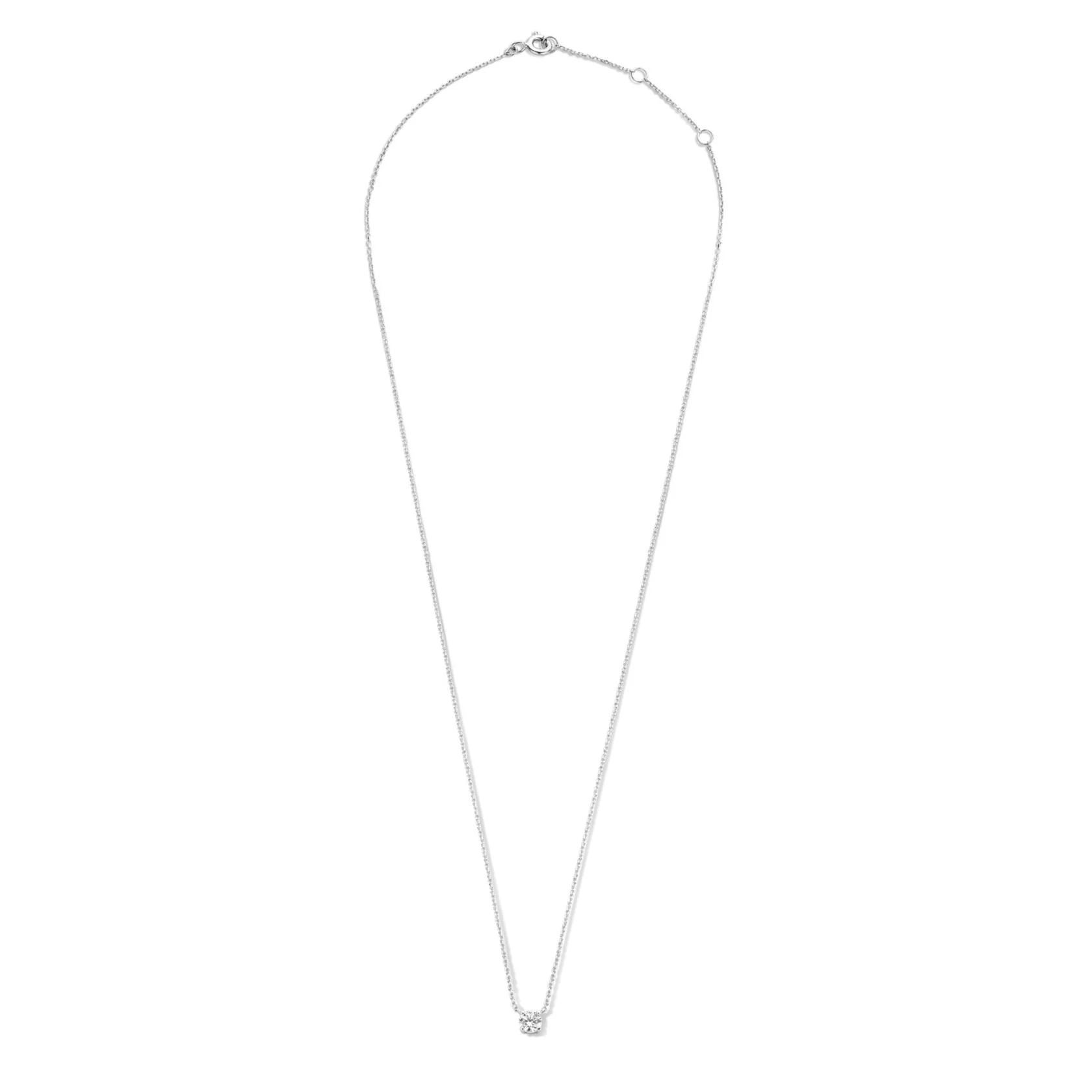 Cadeau d'Isabel 14 karat white gold necklace & bracelet with zirconia - Image 7
