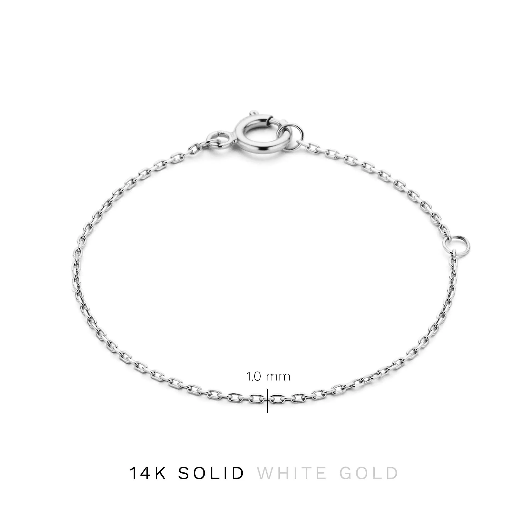 Saint Germain Nicole 14 karat white gold necklace extender - Image 5
